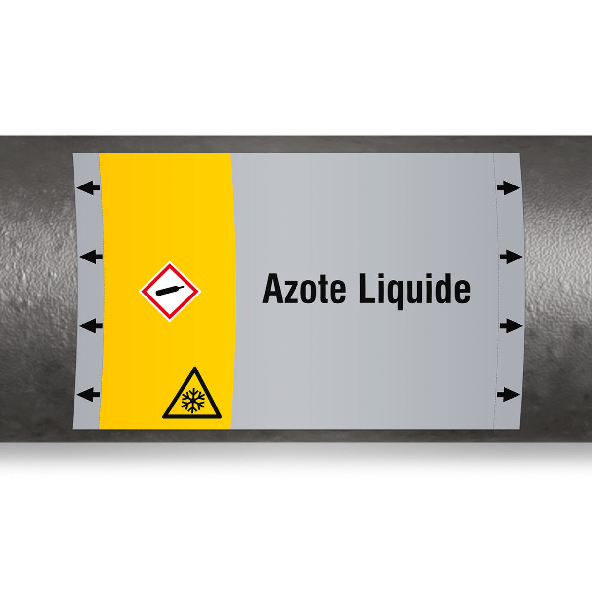 ISO 20560 Rohrmarkierer - Gas