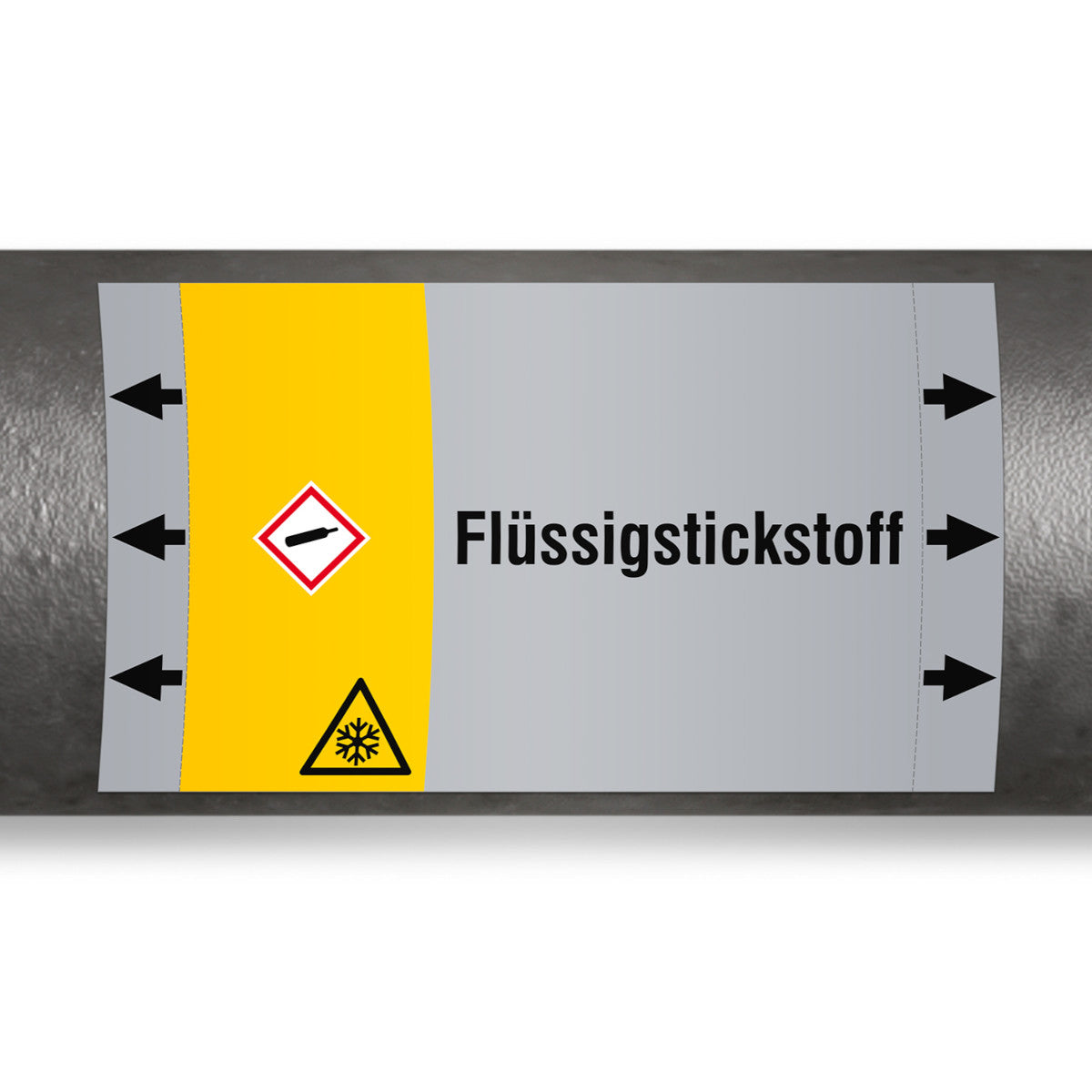 ISO 20560 Rohrmarkierer - Gas