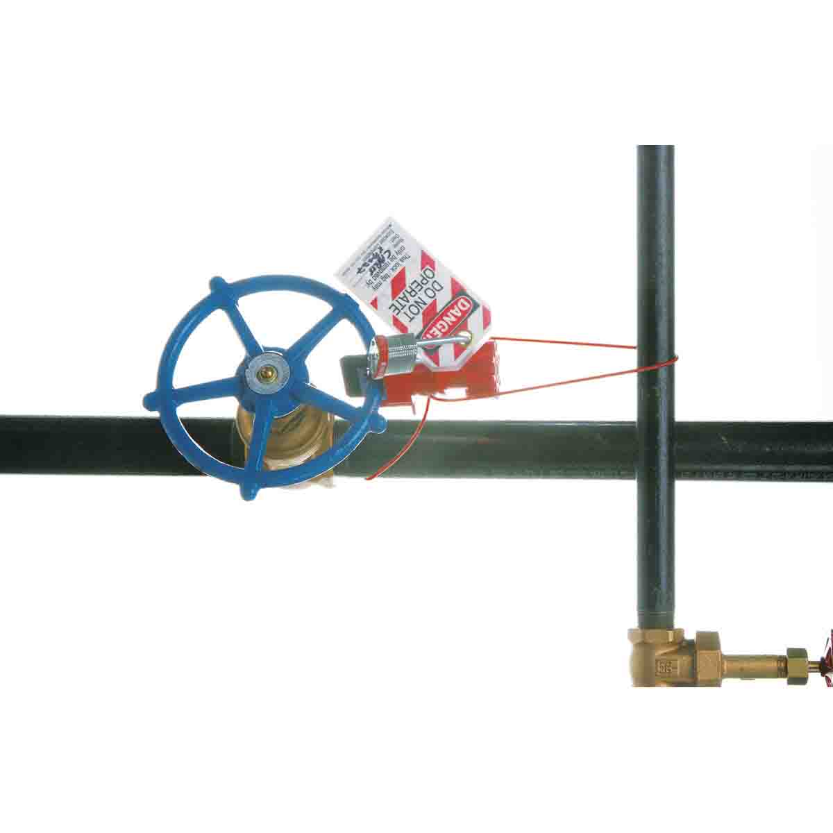Grosse Universal-Ventilabsperrung mit Nylonkabel und Blockierarm