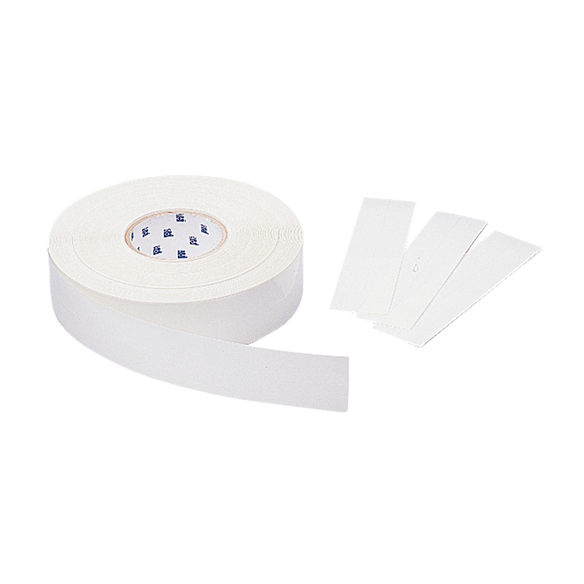 Rouleau avec bandes de fixation pour marqueurs de tuyaux