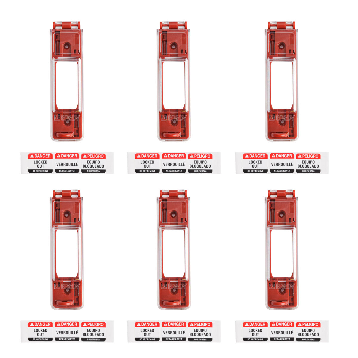 Dispositif de verrouillage universel pour interrupteurs muraux, lot de 6