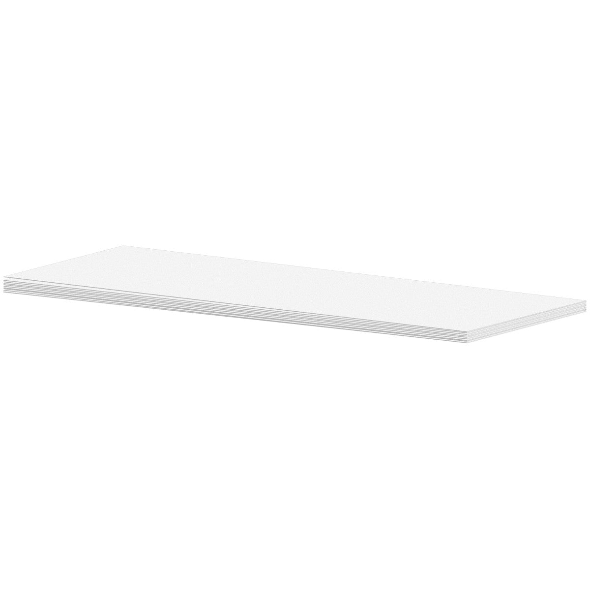 Starres Kunststoffschild, weiss, 100 x 330 mm / 2 mm Dicke