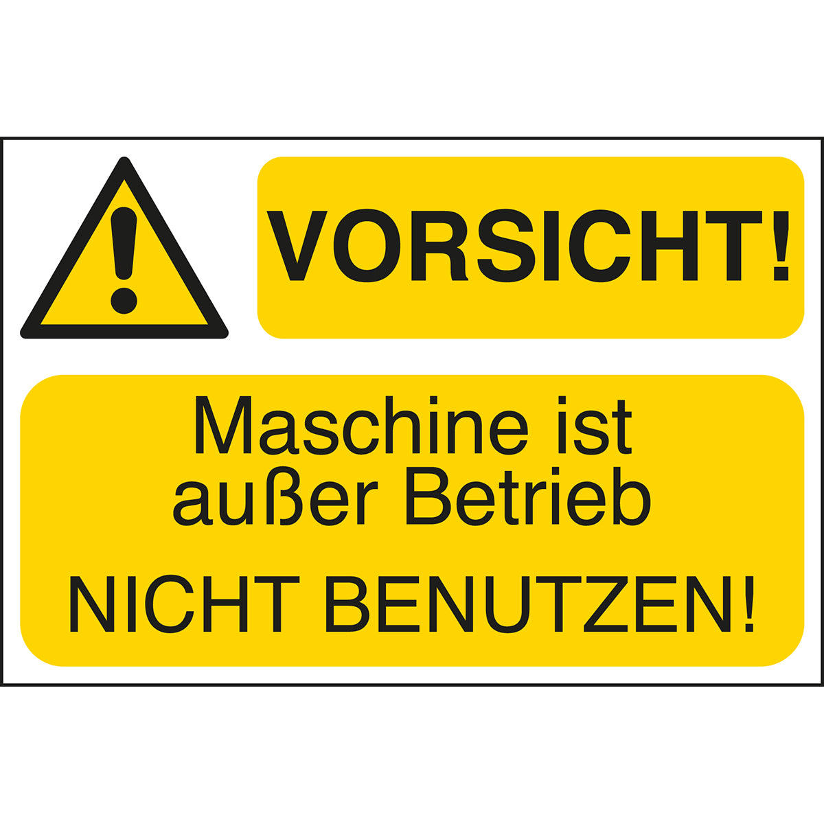 Machine marking: self-adhesive