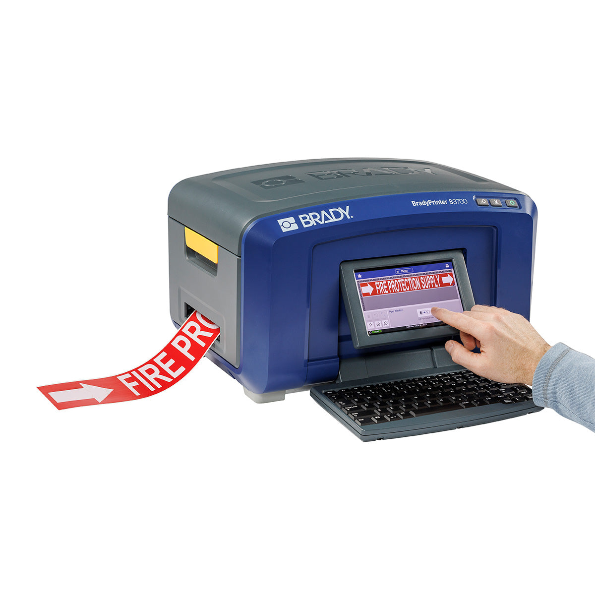 S3700 Multicolour & Cut Schilder- und Etikettendrucker mit QWERTZ-Tastatur, WLAN und aktiviertem Bluetooth