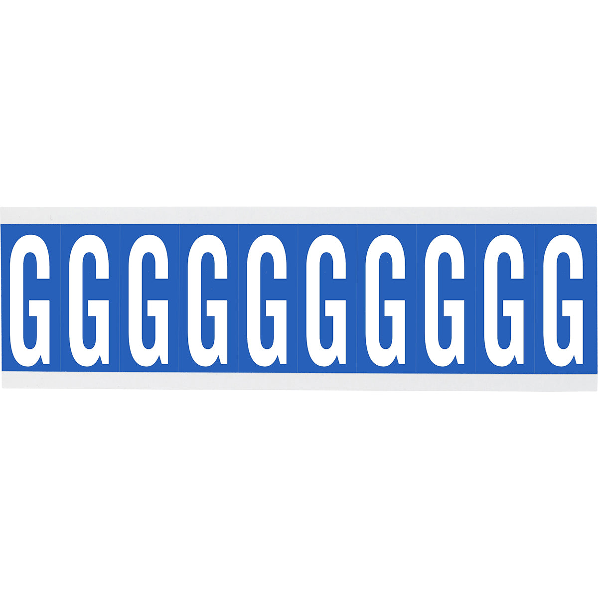 Zahlen oder Buchstaben auf Karte - 22 x 38 mm Weiss/Schwarz - G
