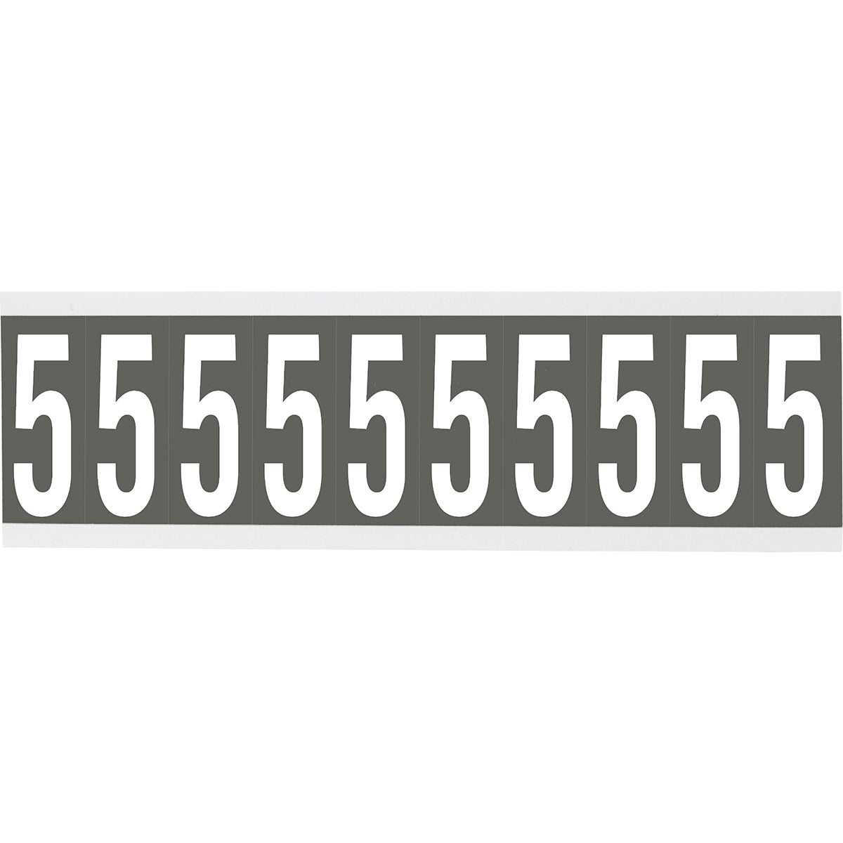Zahlen oder Buchstaben auf Karte - 22 x 38 mm Weiss/Grau - 5