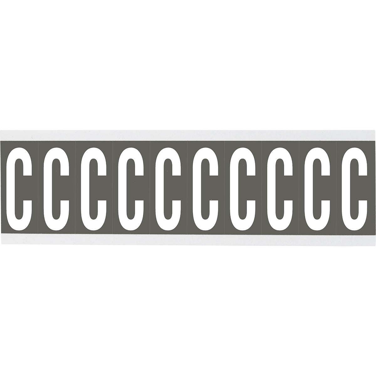 Numbers or letters on card - 22 x 38 mm White/Grey - C