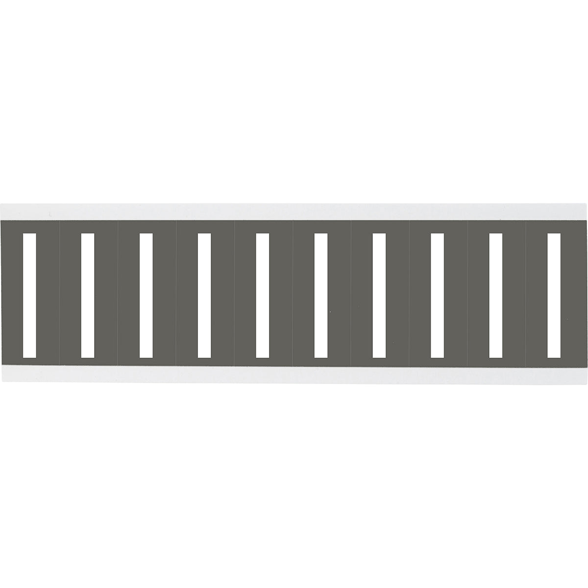 Zahlen oder Buchstaben auf Karte - 22 x 38 mm Weiss/Grau - I
