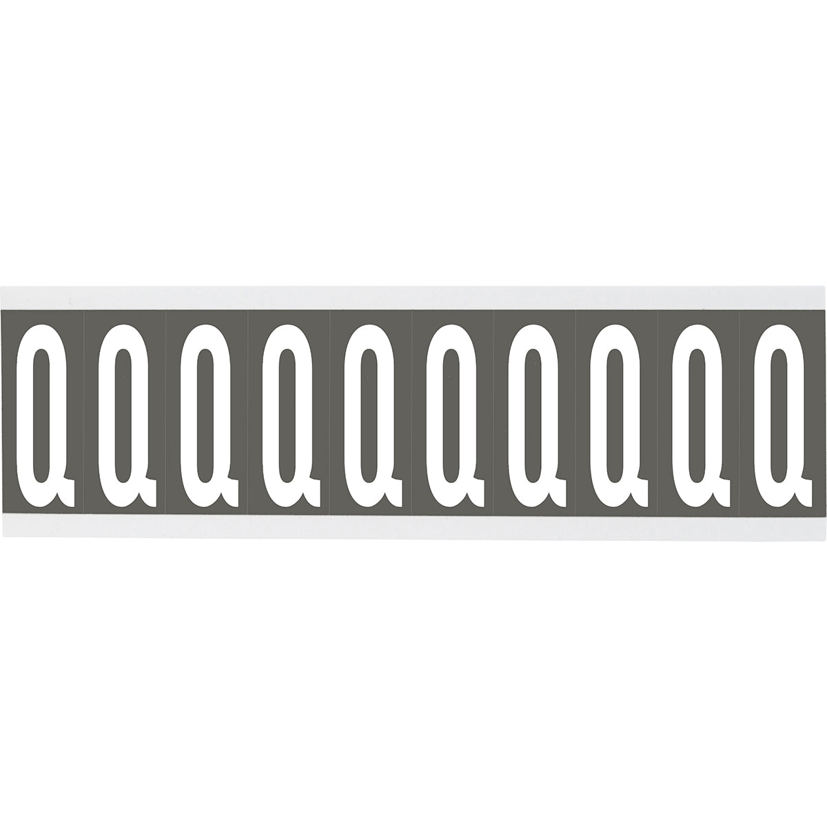 Chiffres ou lettres sur carte - 22 x 38 mm Blanc/Gris - Q