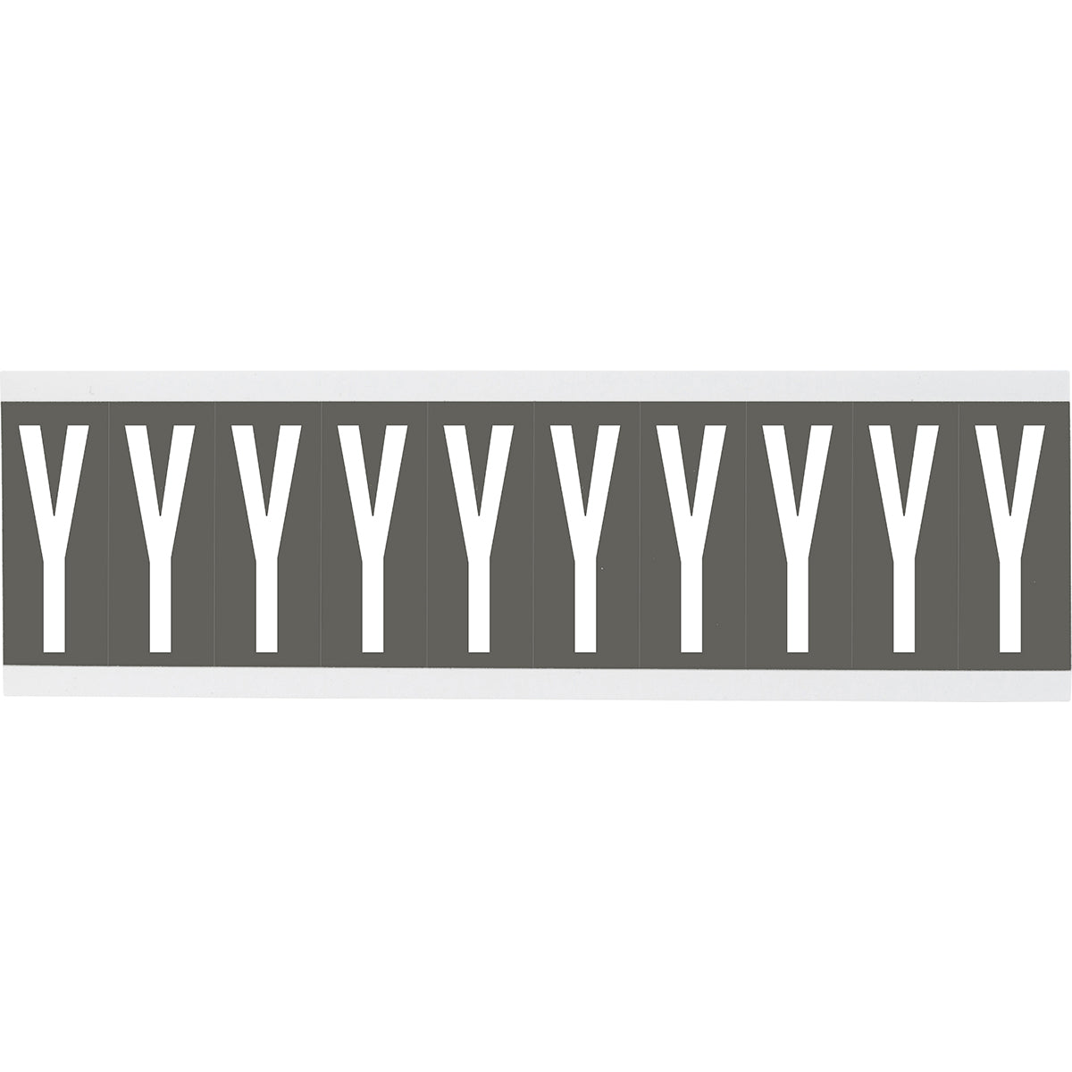 Chiffres ou lettres sur carte - 22 x 38 mm Blanc/Gris - Y