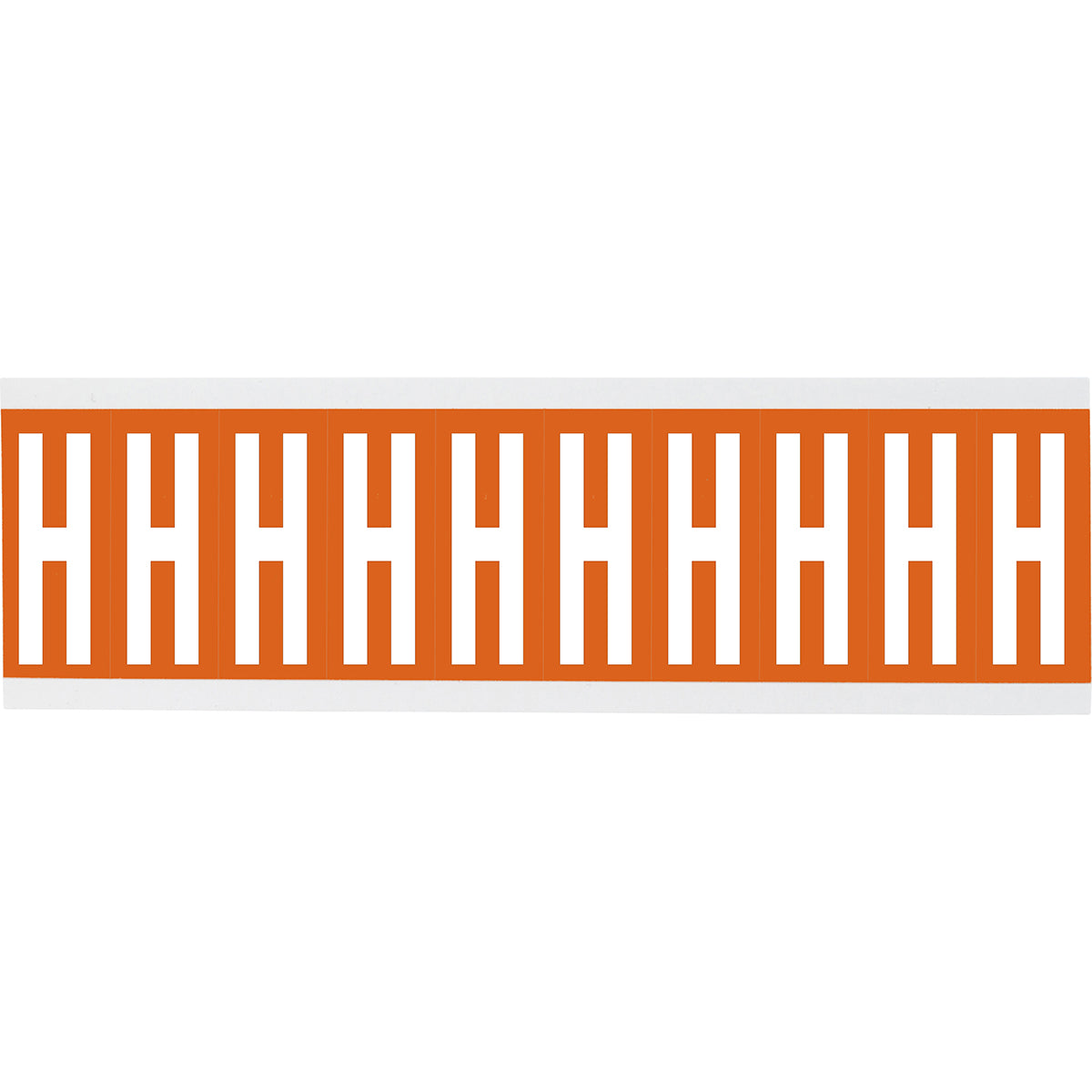 Chiffres ou lettres sur carte - 22 x 38 mm Blanc/Orange - H