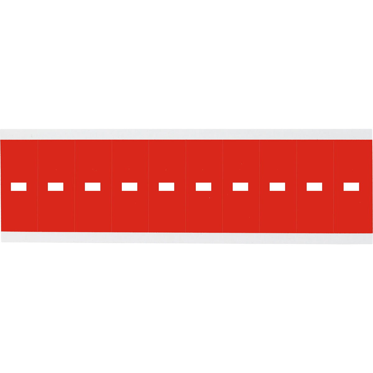 Chiffres ou lettres sur carte - 22 x 38 mm Blanc/Rouge - Trait d'union