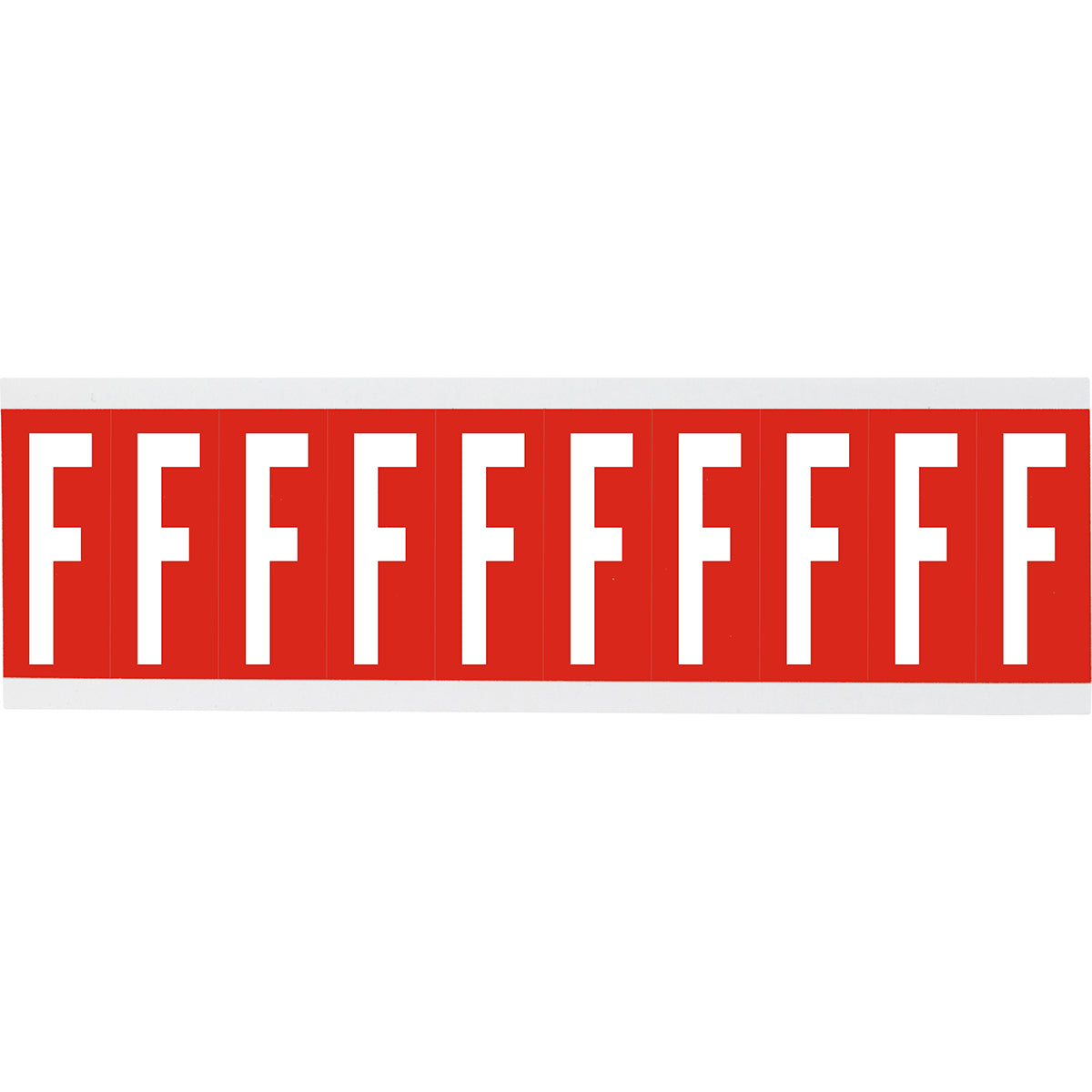 Chiffres ou lettres sur carte - 22 x 38 mm Blanc/Rouge - F