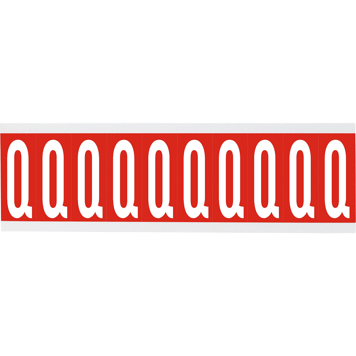 Chiffres ou lettres sur carte - 22 x 38 mm Blanc/Rouge - Q