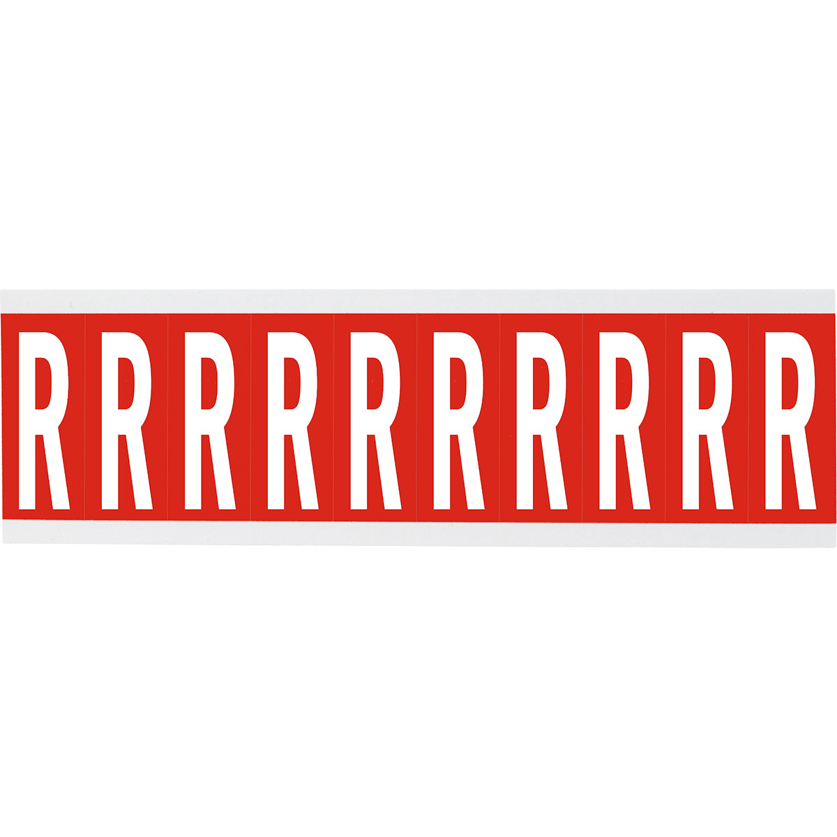 Chiffres ou lettres sur carte - 22 x 38 mm Blanc/Rouge - R