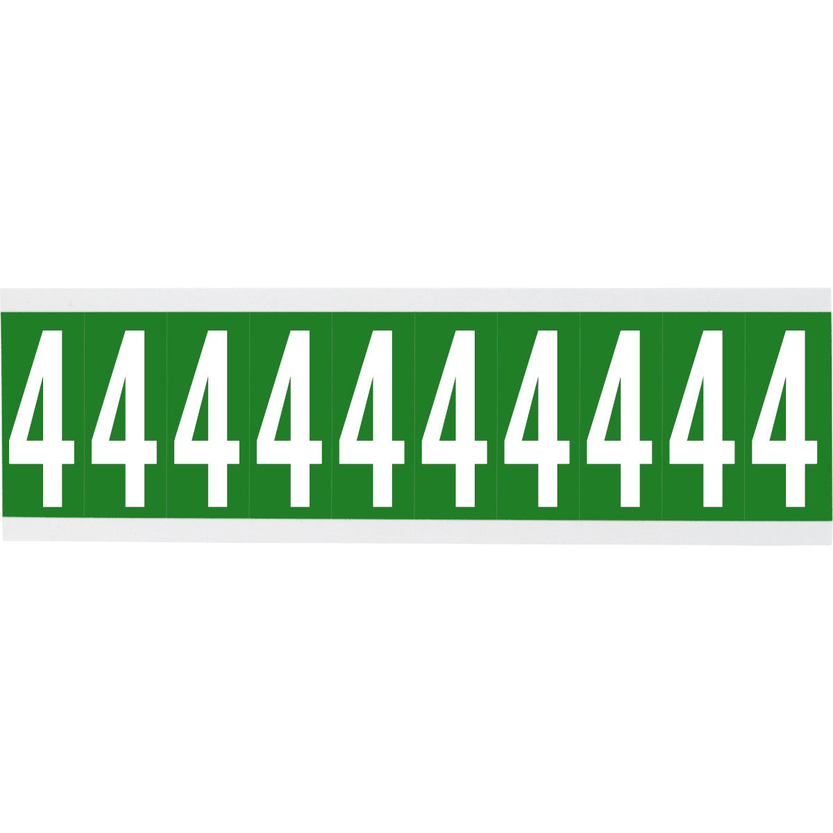 Zahlen oder Buchstaben auf Karte - 22 x 57 mm Weiss/Grün - 4