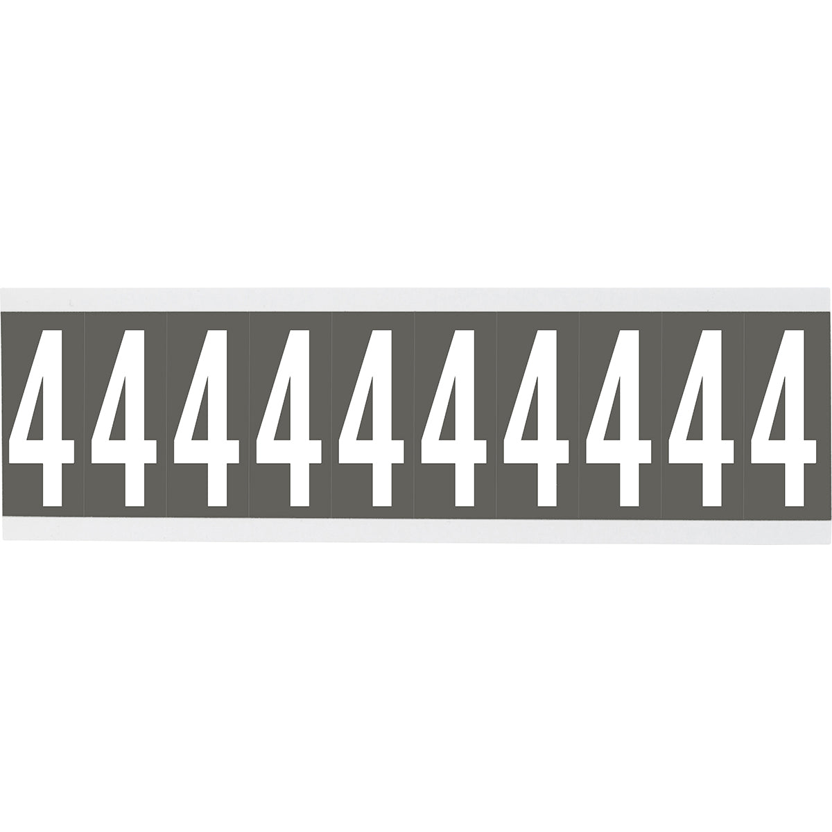 Numbers or letters on card - 22 x 57 mm White/Grey - 4
