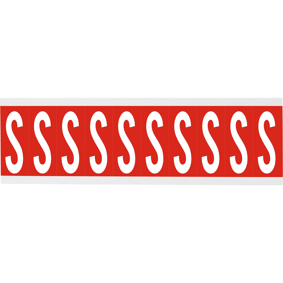Chiffres ou lettres sur carte - 22 x 57 mm Blanc/Rouge - S