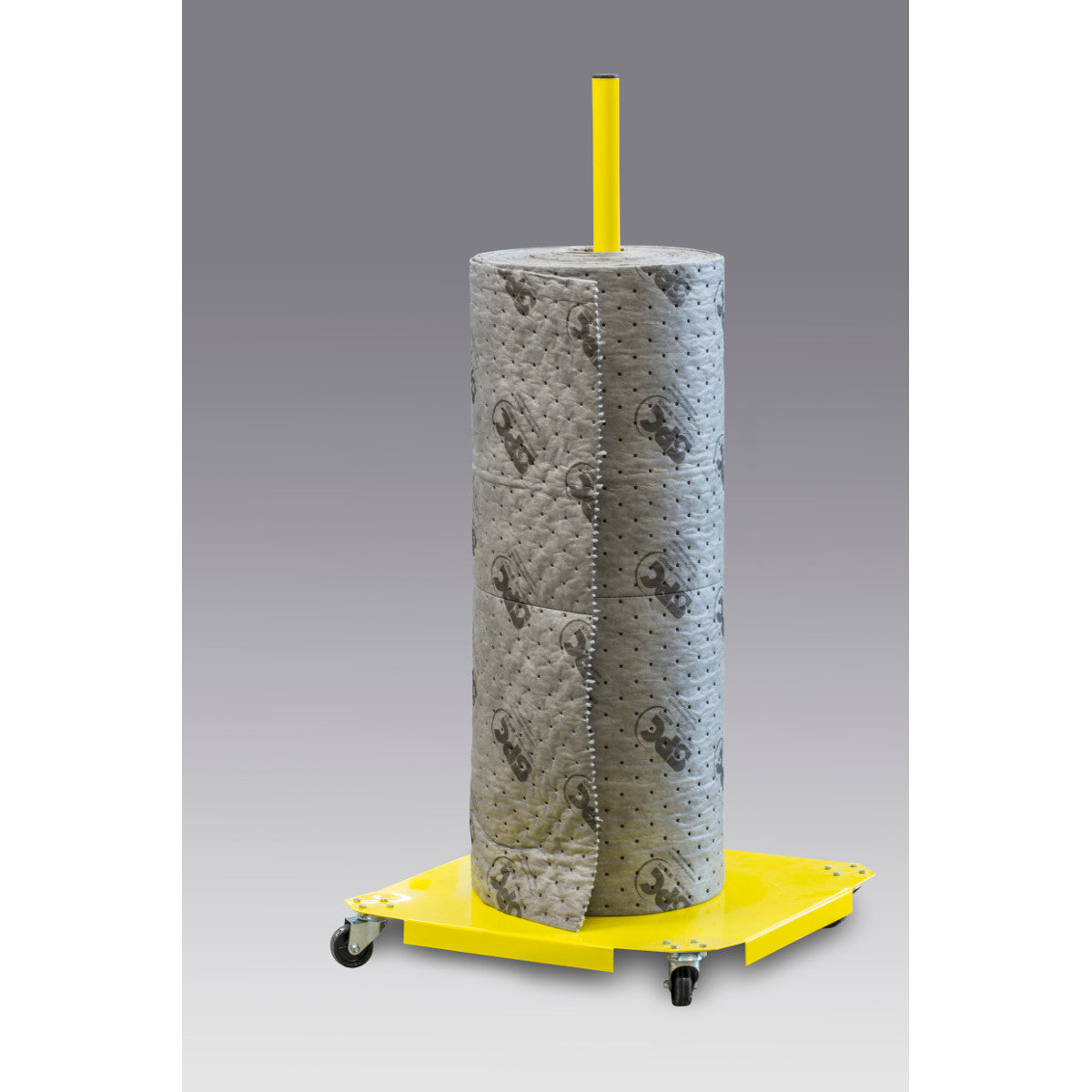 Vertical roll dispenser for rolls with a width of 1 m