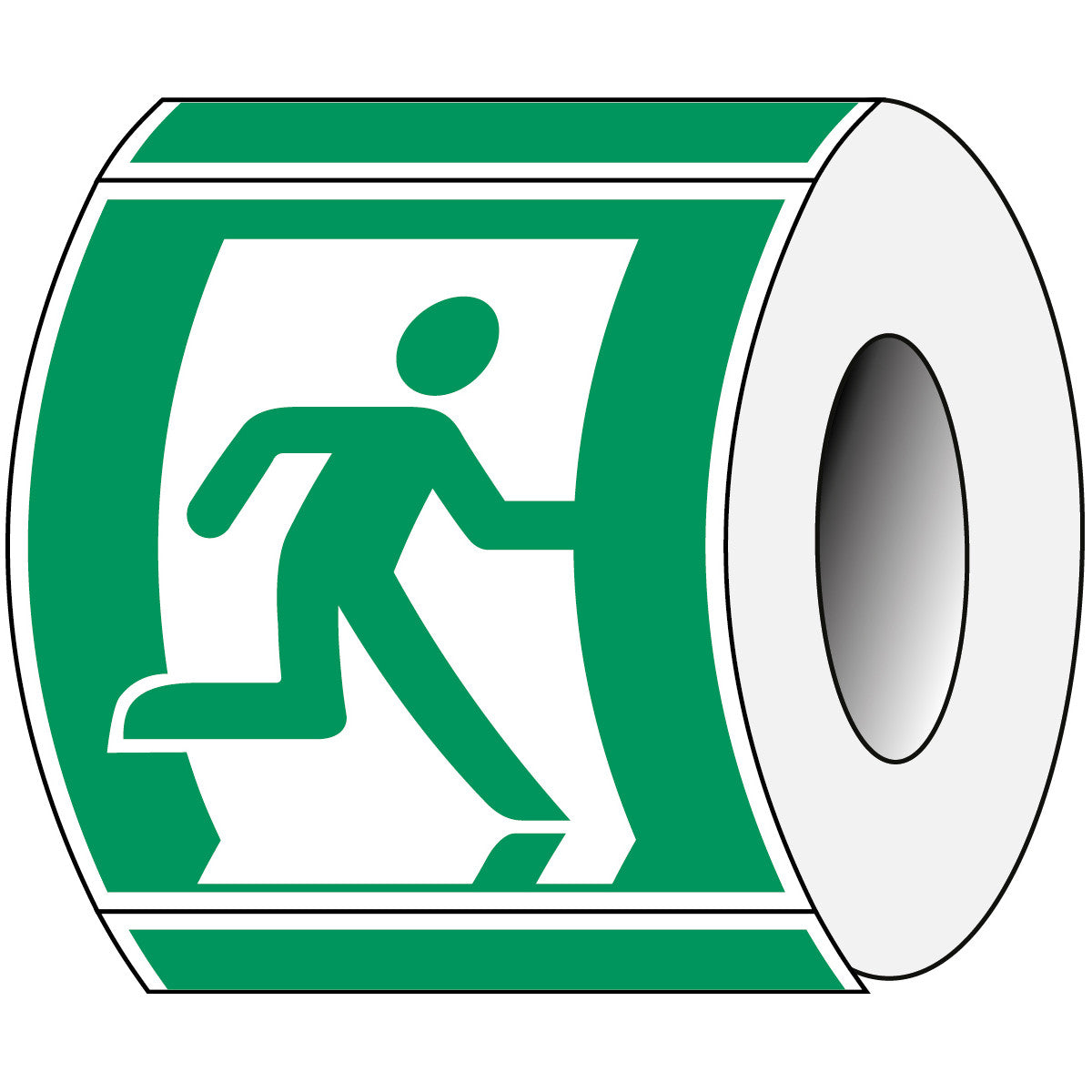 ISO Sicherheitskennzeichnung - Fluchtweg (rechts)