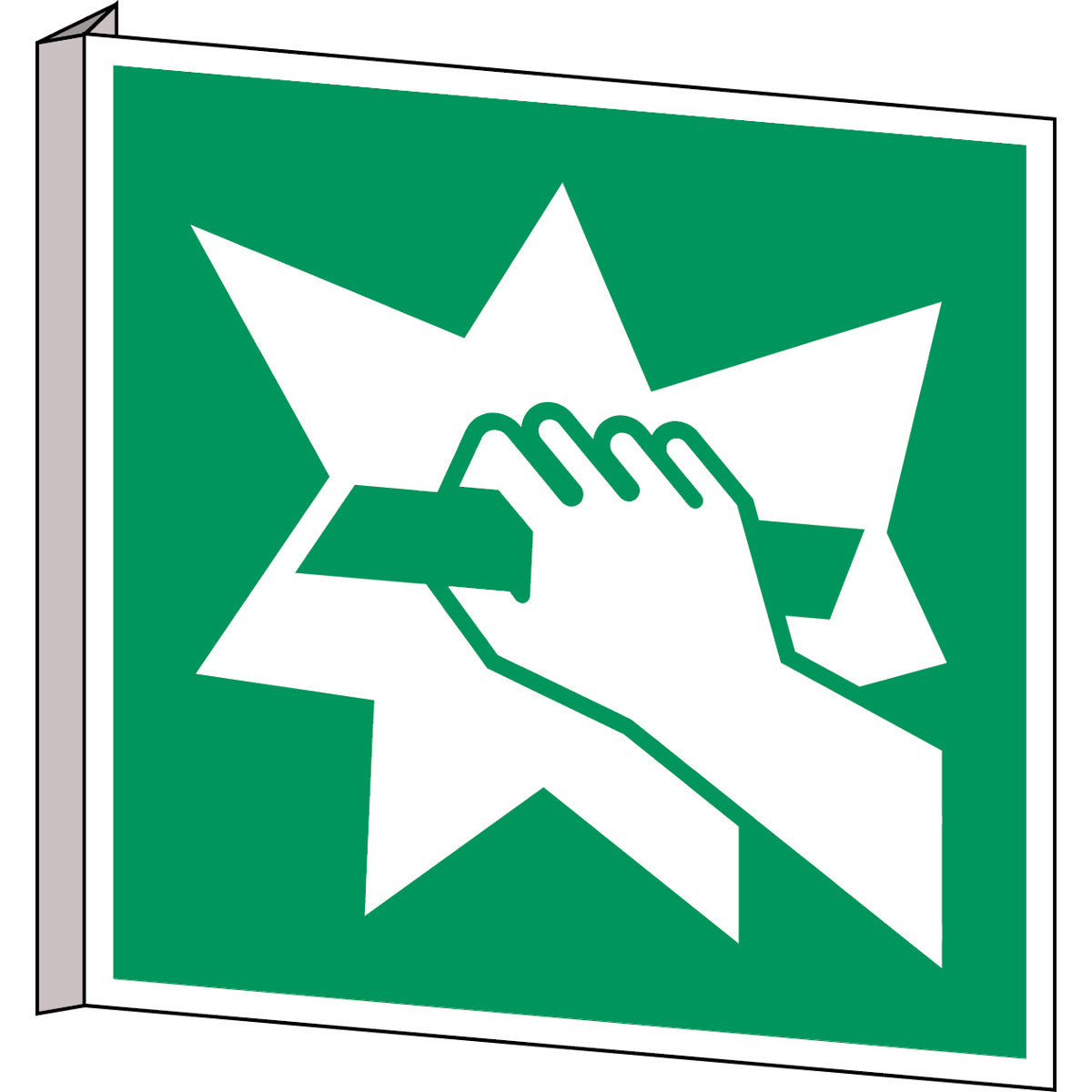 ISO Sicherheitskennzeichnung - Notausstieg