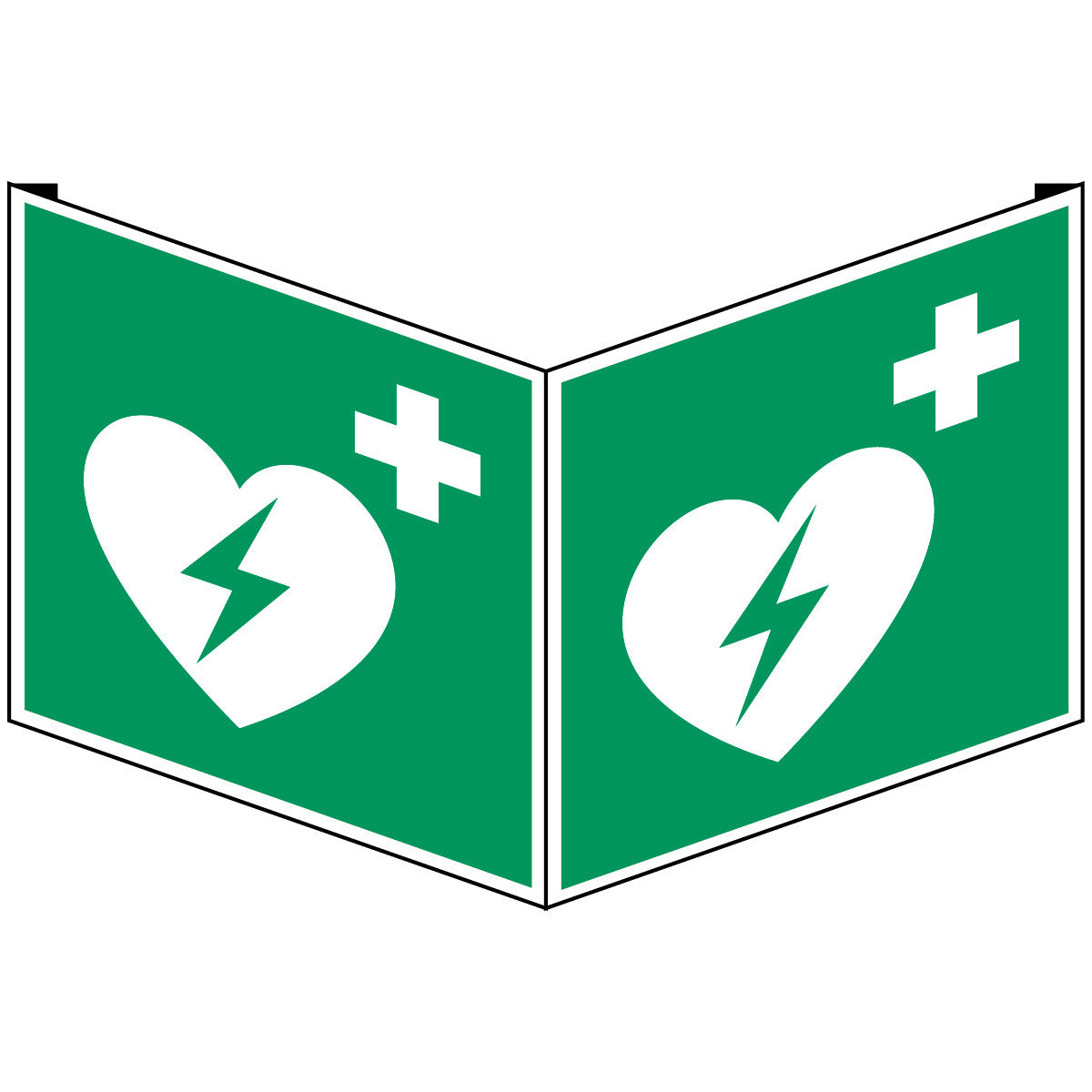 ISO Sicherheitskennzeichnung - Defibrillator