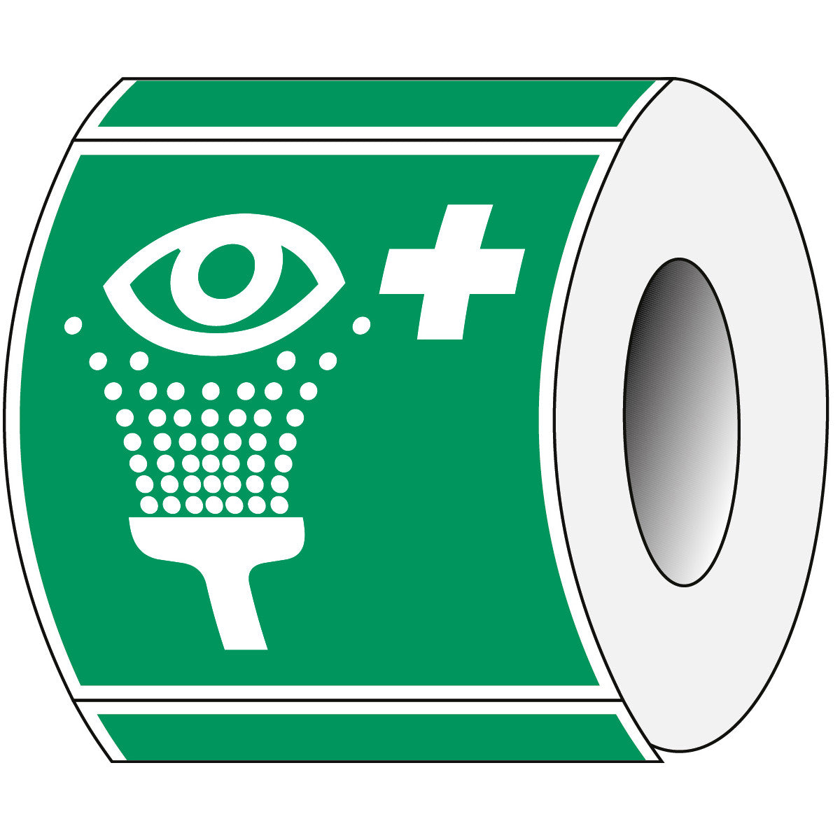 Panneau de sécurité ISO - station de lavage oculaire