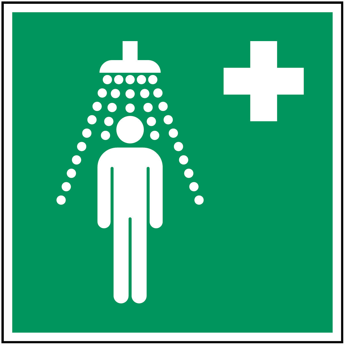 Panneau de sécurité ISO - Douche de secours