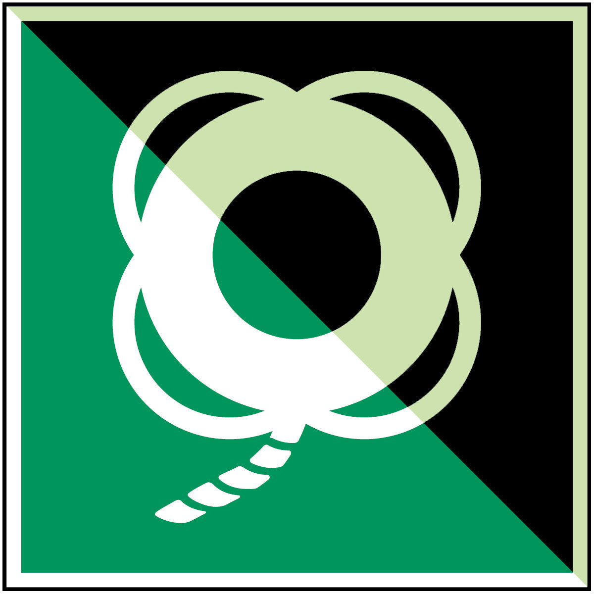 Rettungsring mit Leine – ISO 7010