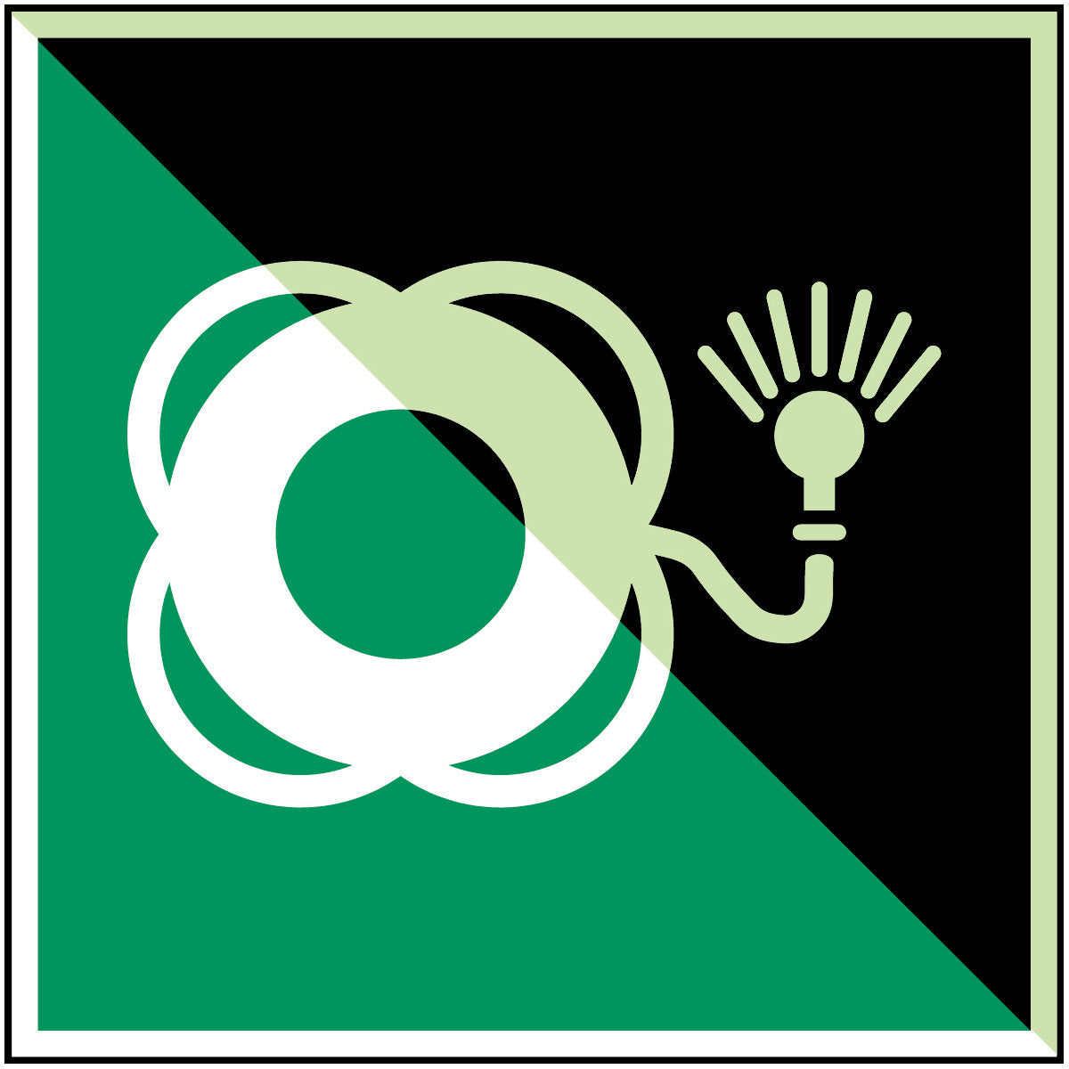 Rettungsring mit Licht – ISO 7010