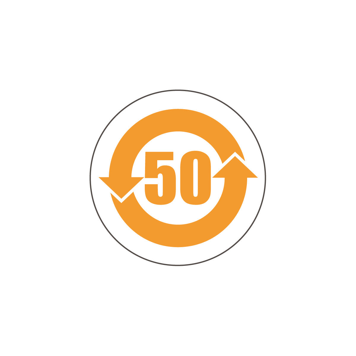 Chinese RoHS labels - EPUP-50