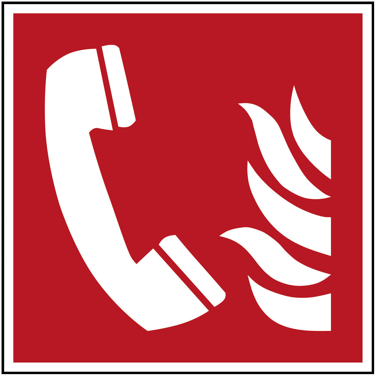 ISO Sicherheitskennzeichnung - Brandmeldetelefon