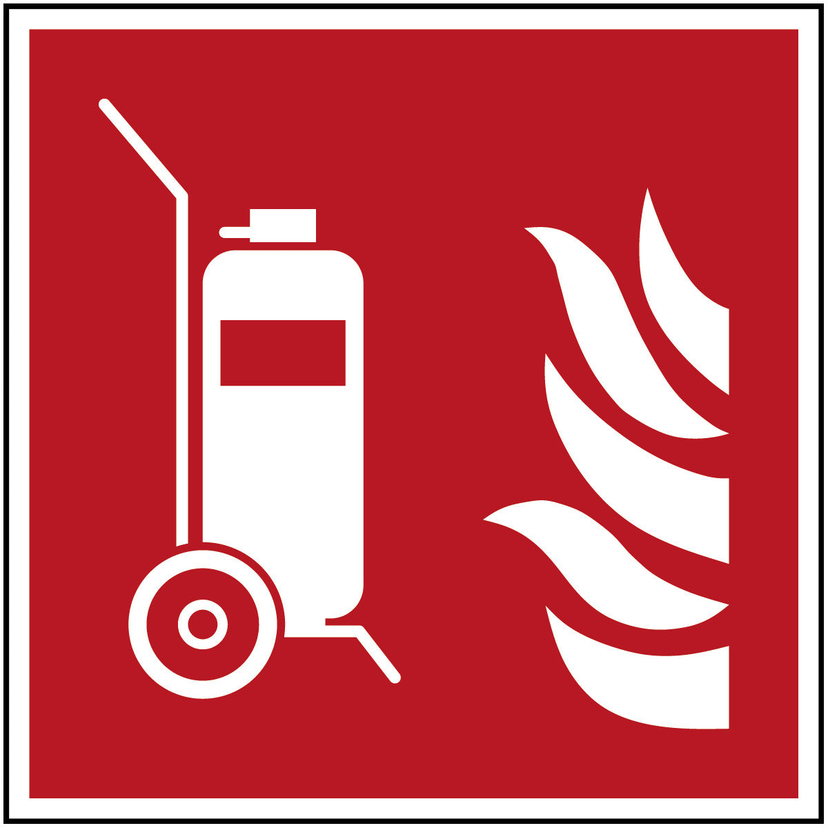 Fahrbarer Feuerlöscher – ISO 7010