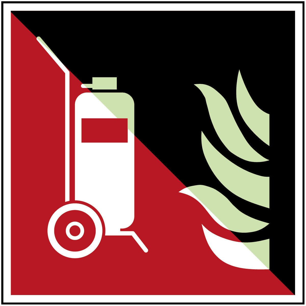 Fahrbarer Feuerlöscher – ISO 7010