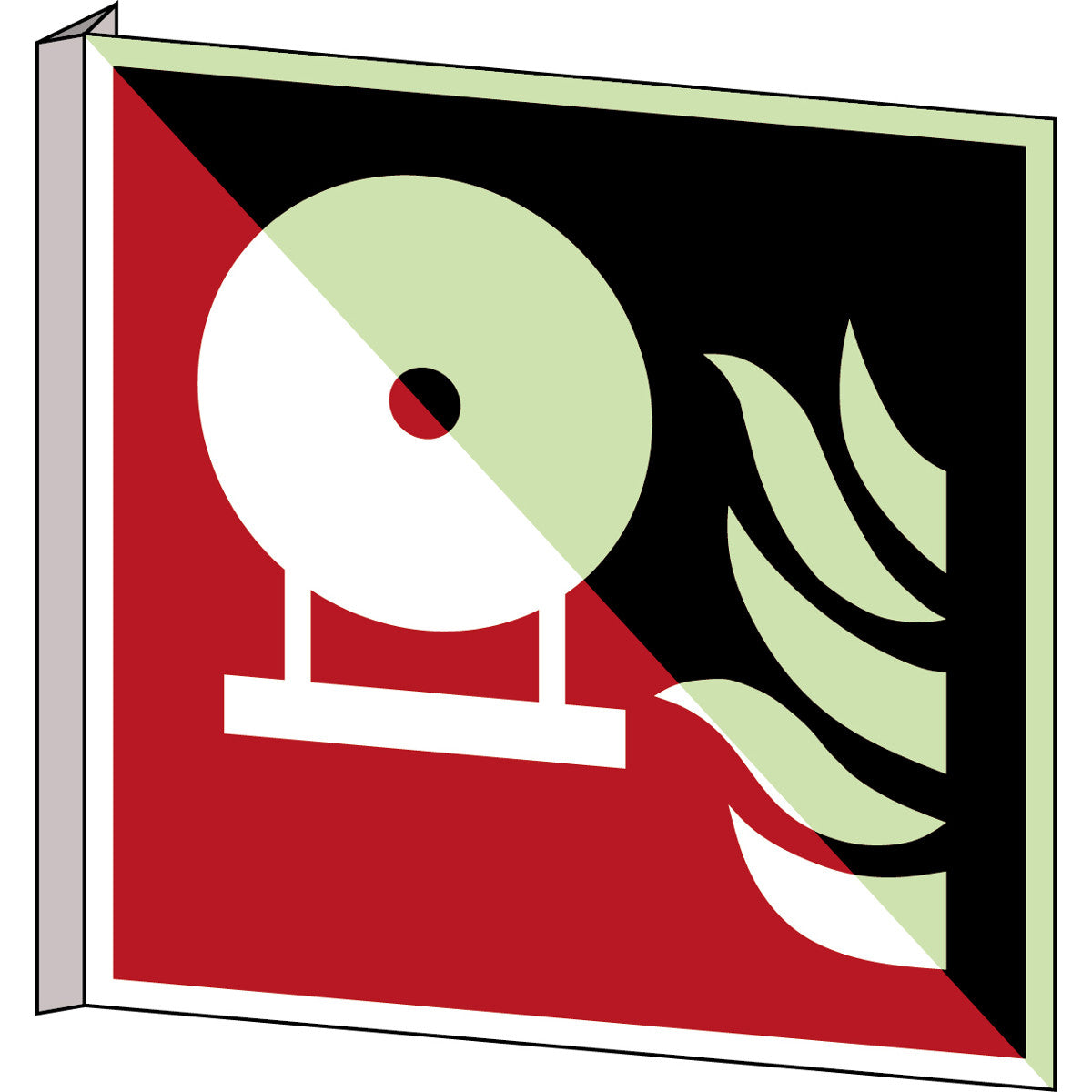 Fest eingebaute Feuerlösch-Flasche – ISO 7010