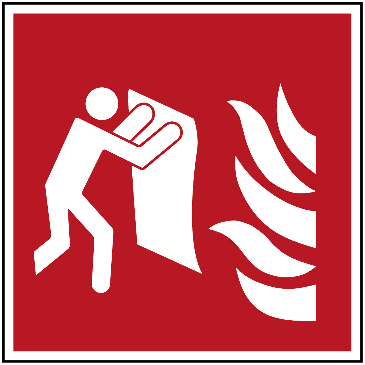Feuerlöschdecke – Sicherheitsschild – ISO 7010
