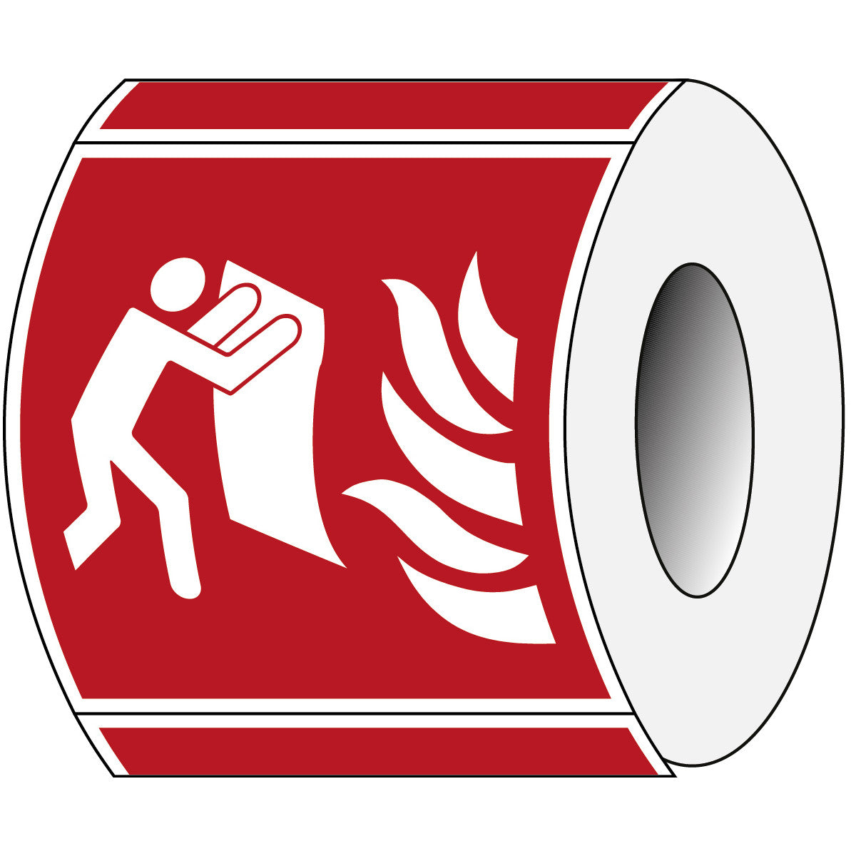 Verbotsschild auf Rolle – Feuerlöschdecke