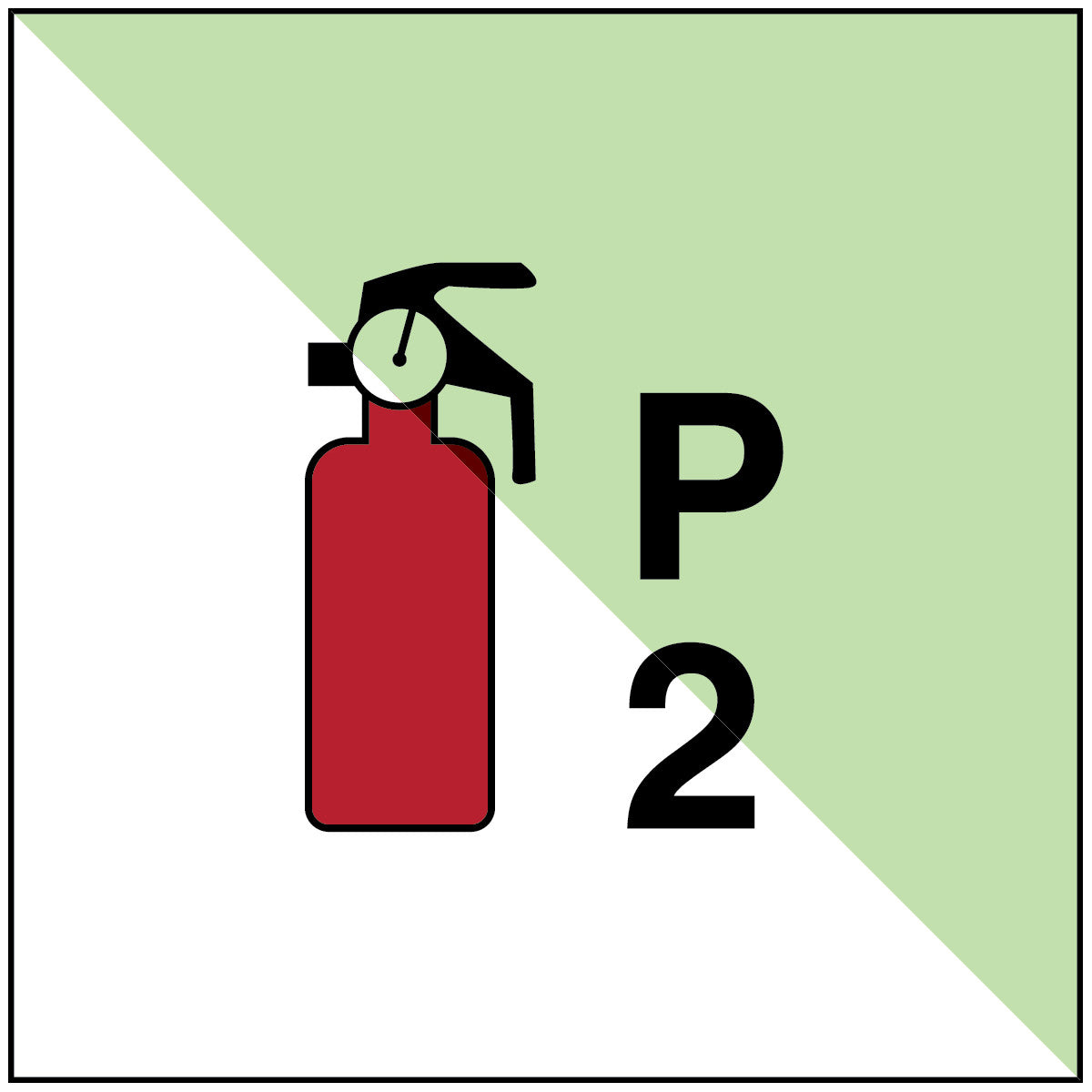 Tragbarer Feuerlöscher P2 – IMO