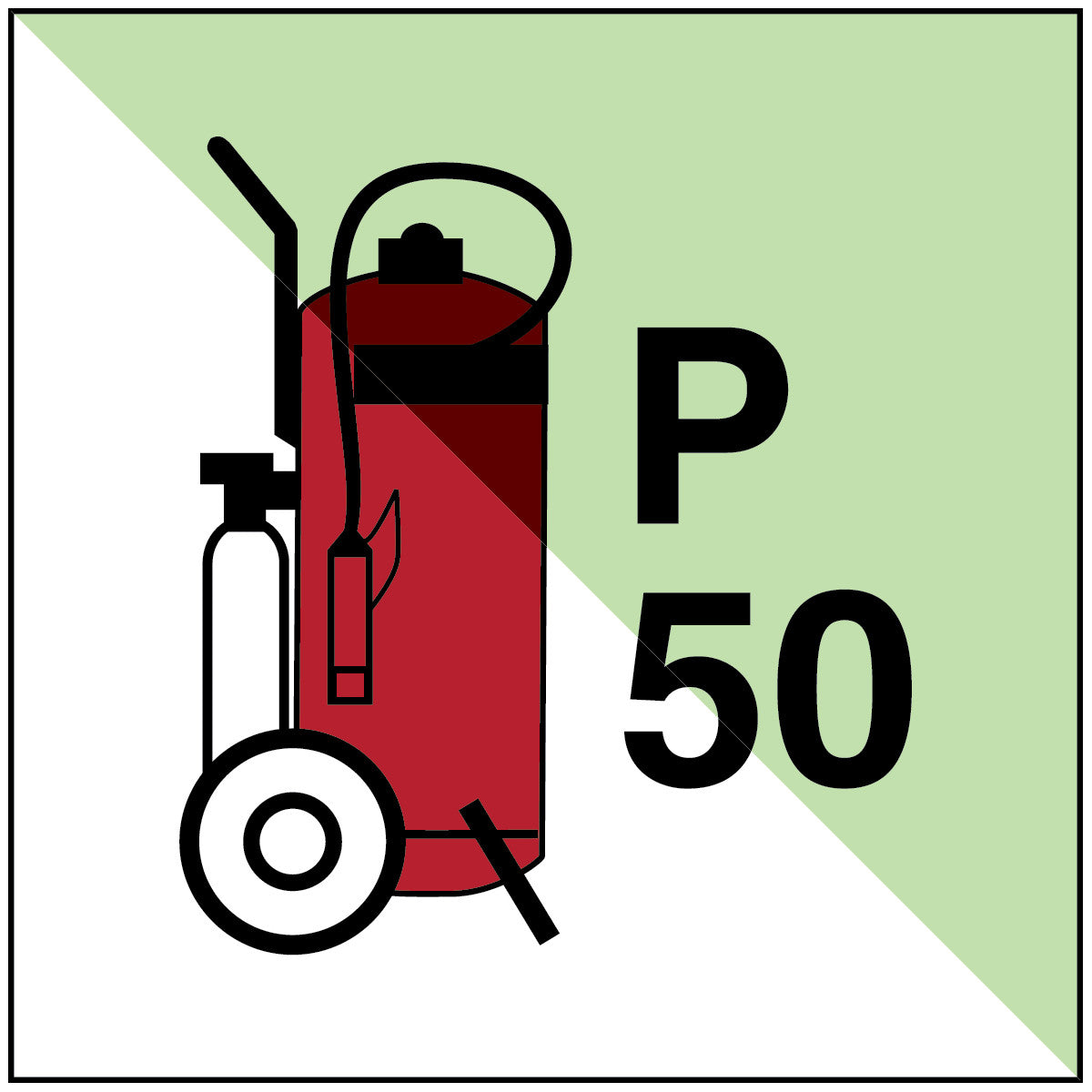Feuerlöscher auf Rädern P50 – IMO