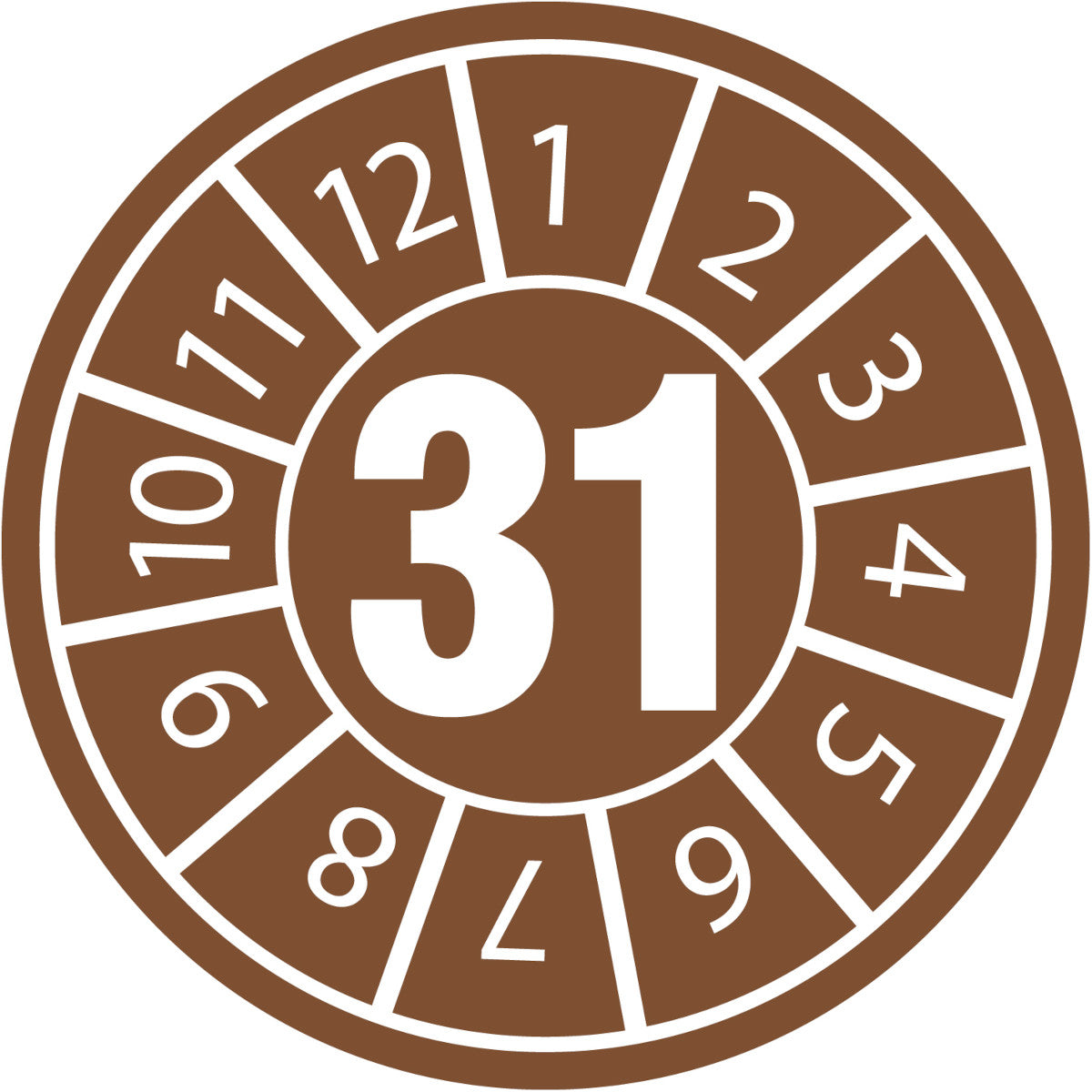 Autocollants d'inspection avec date