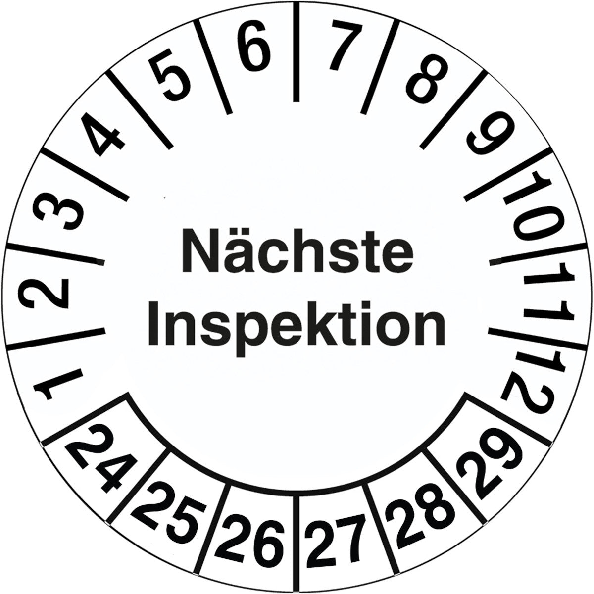 Autocollants d'inspection anti-contrefaçon avec date