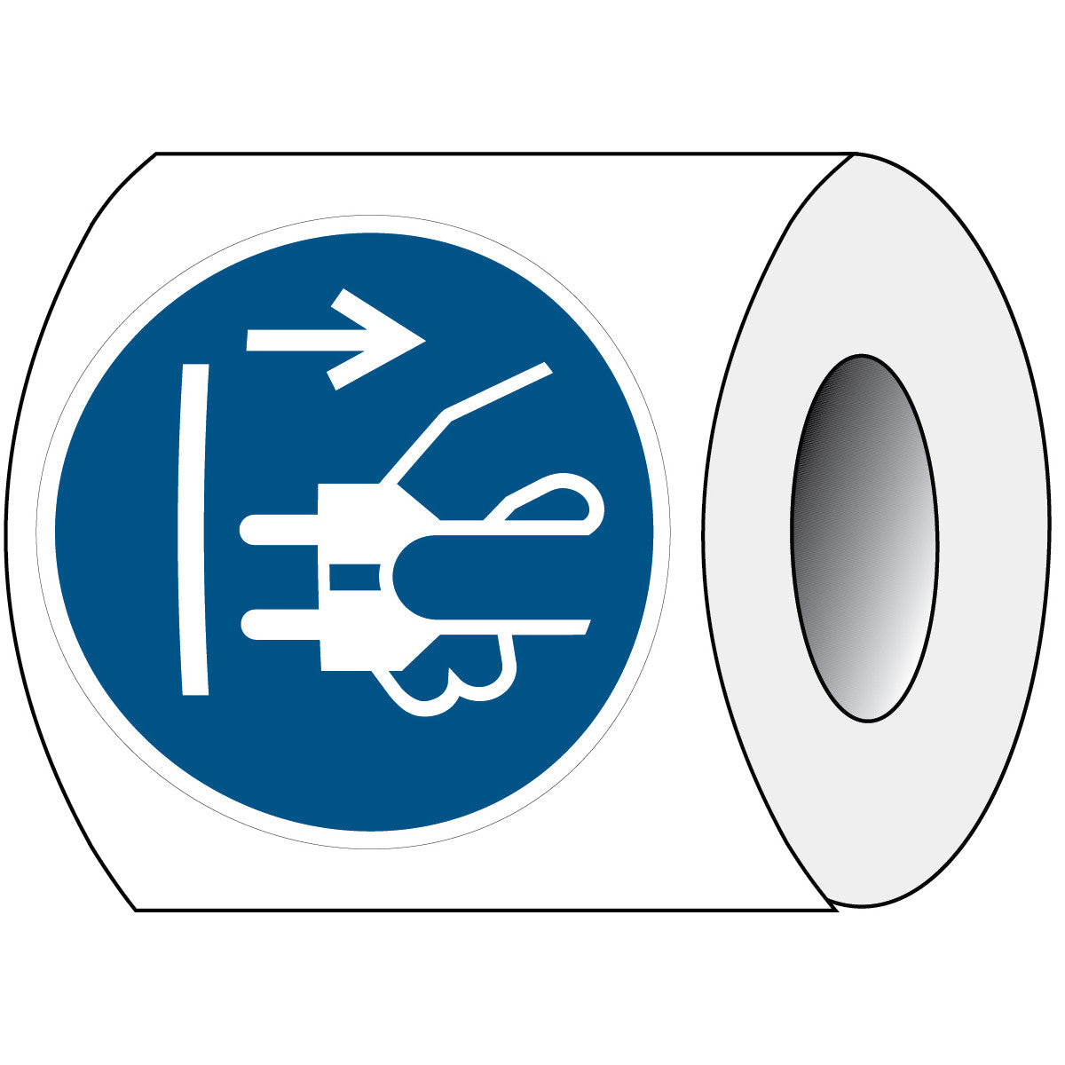 ISO safety marking - Unplug before opening