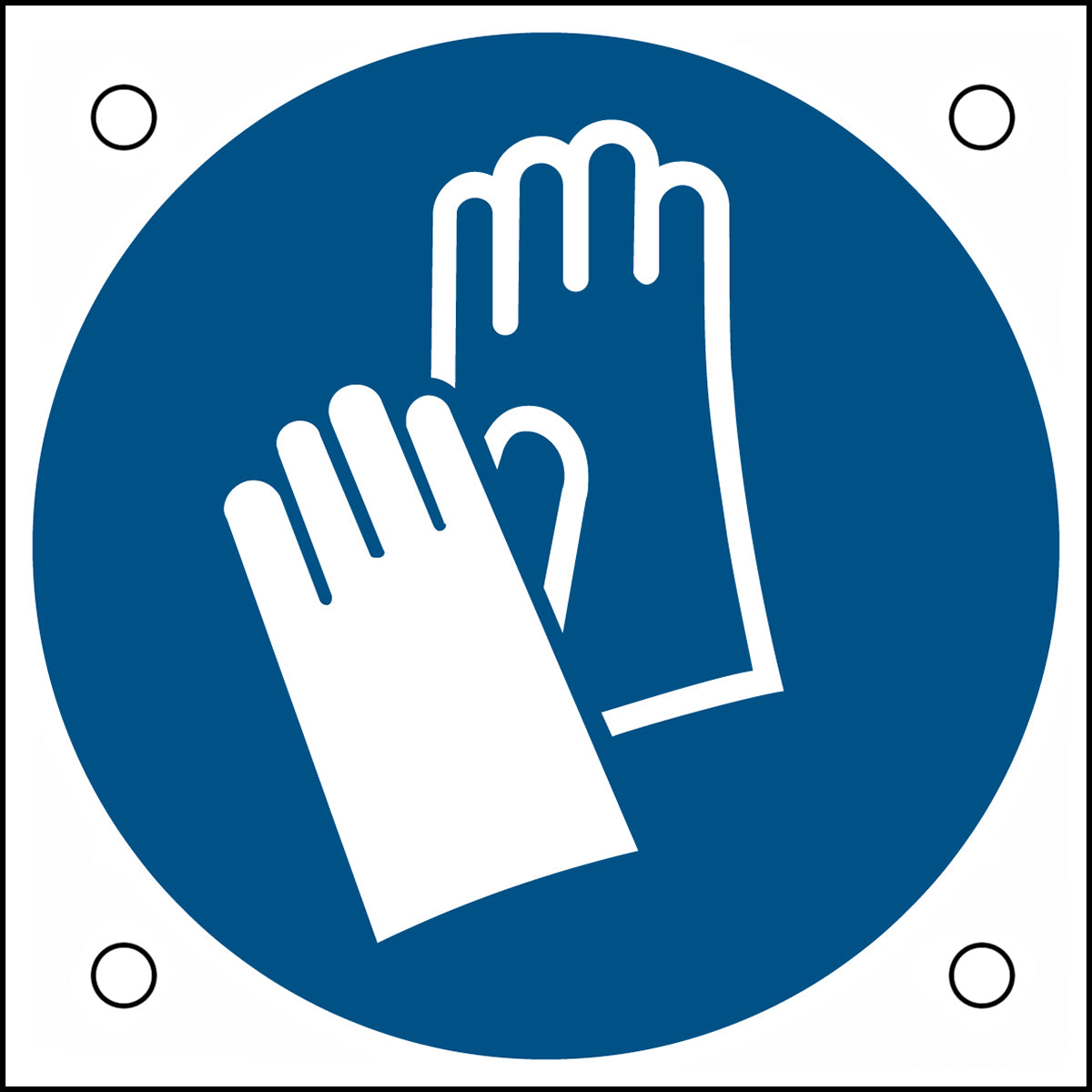 ISO-Sicherheitsschild – Handschutz benutzen