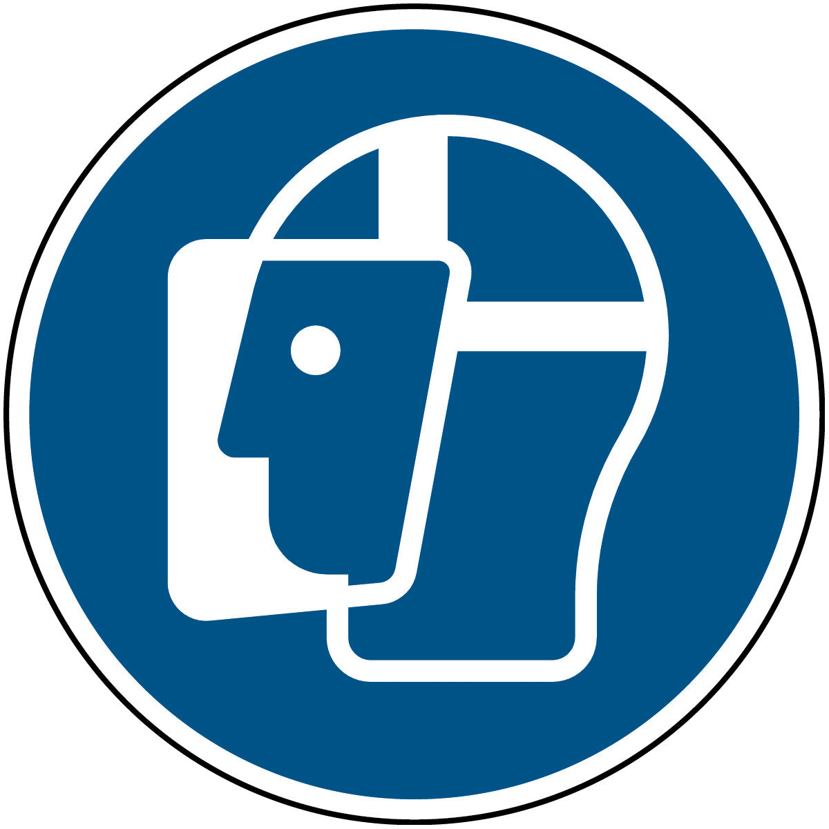 Signal de sécurité ISO - Utiliser un écran facial