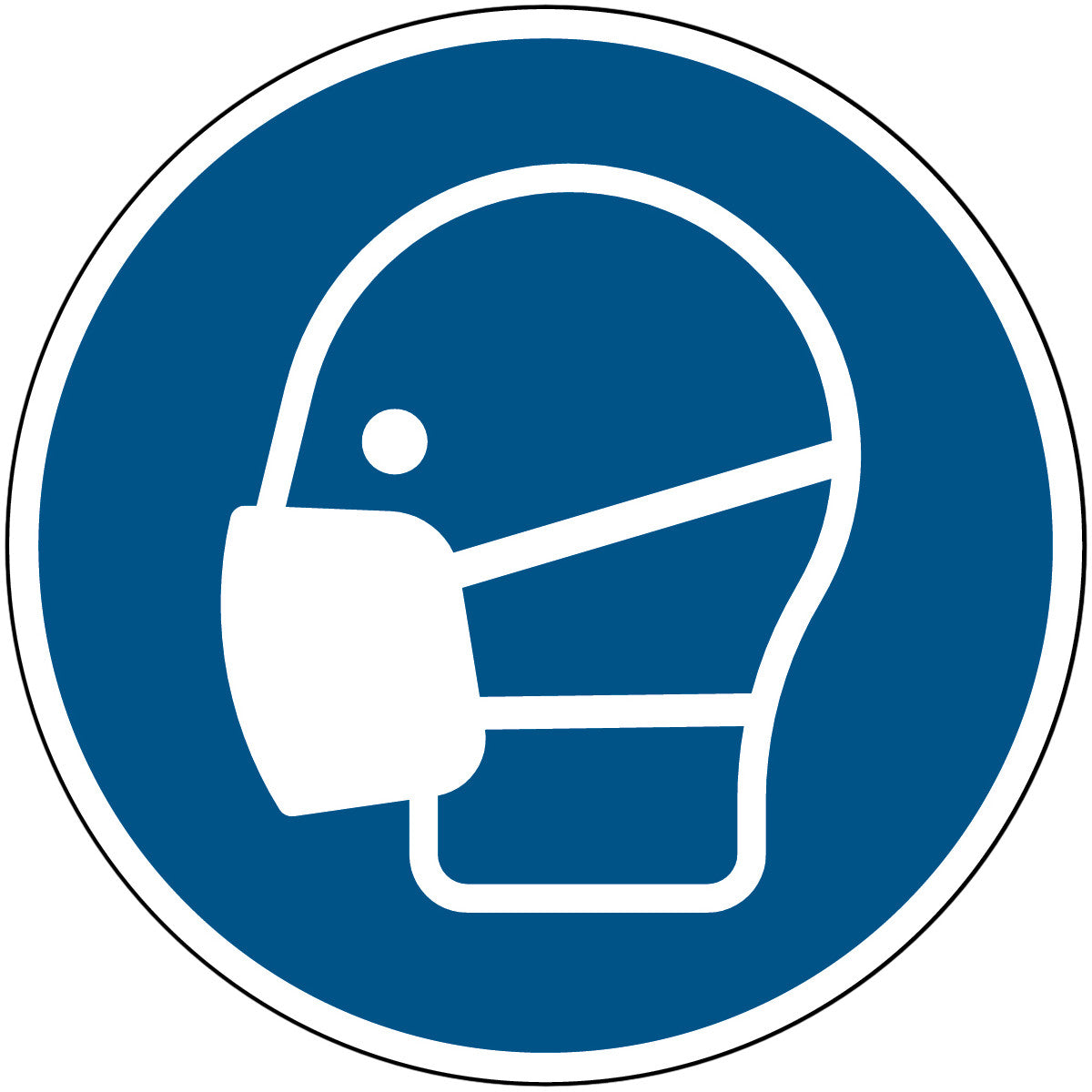 ISO Sicherheitskennzeichnung - Maske benutzen