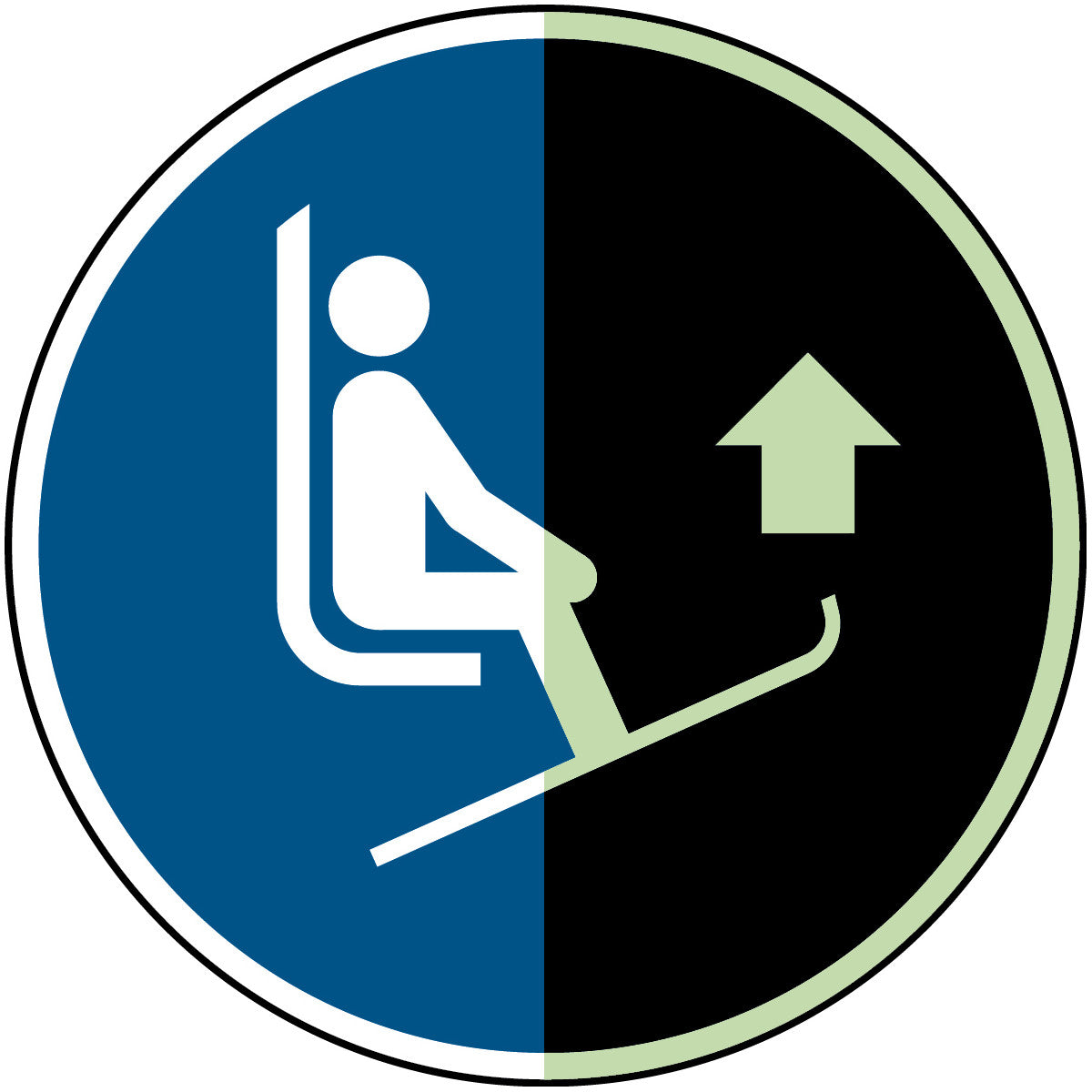Skispitzen anheben – ISO 7010
