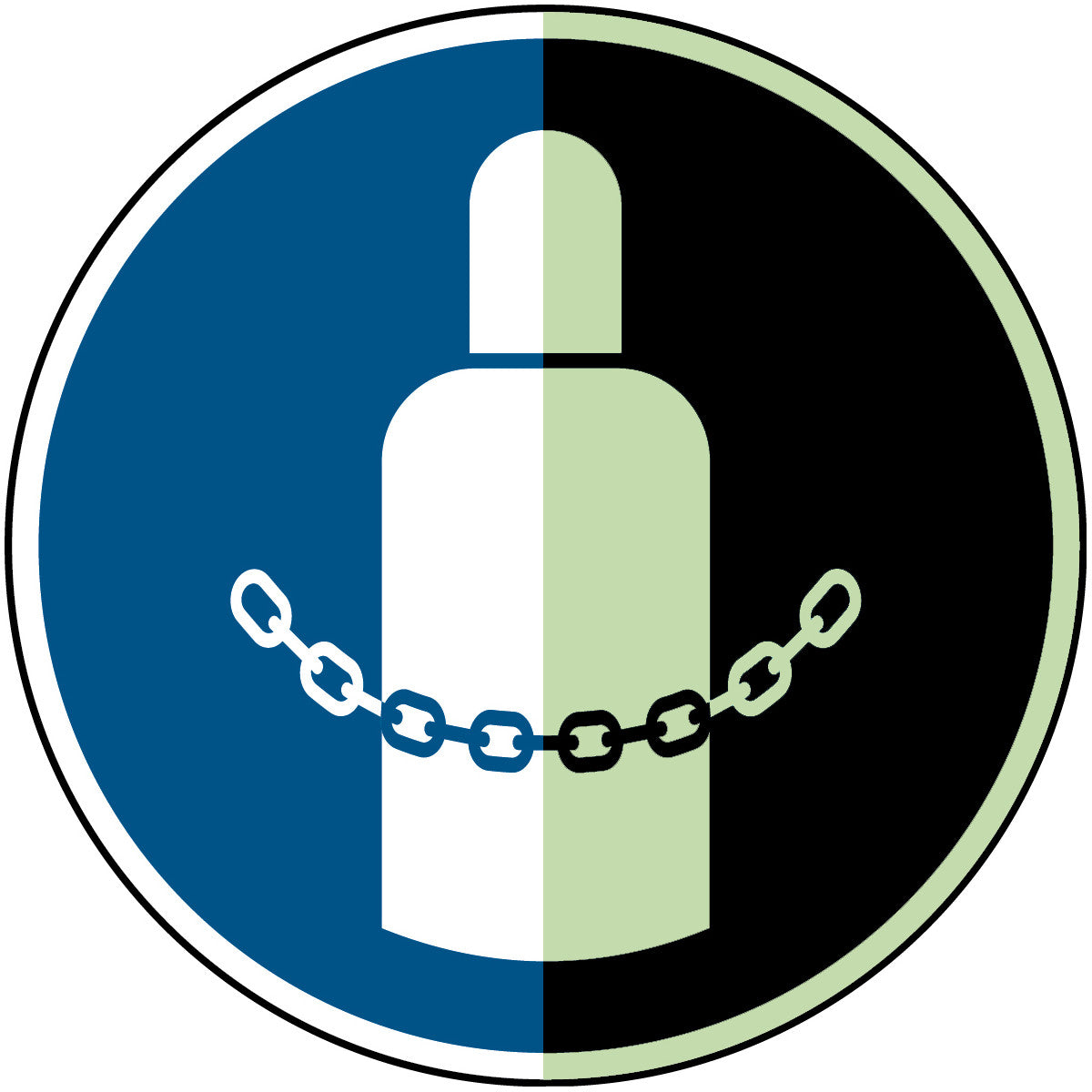 Gaszylinder sichern – ISO 7010
