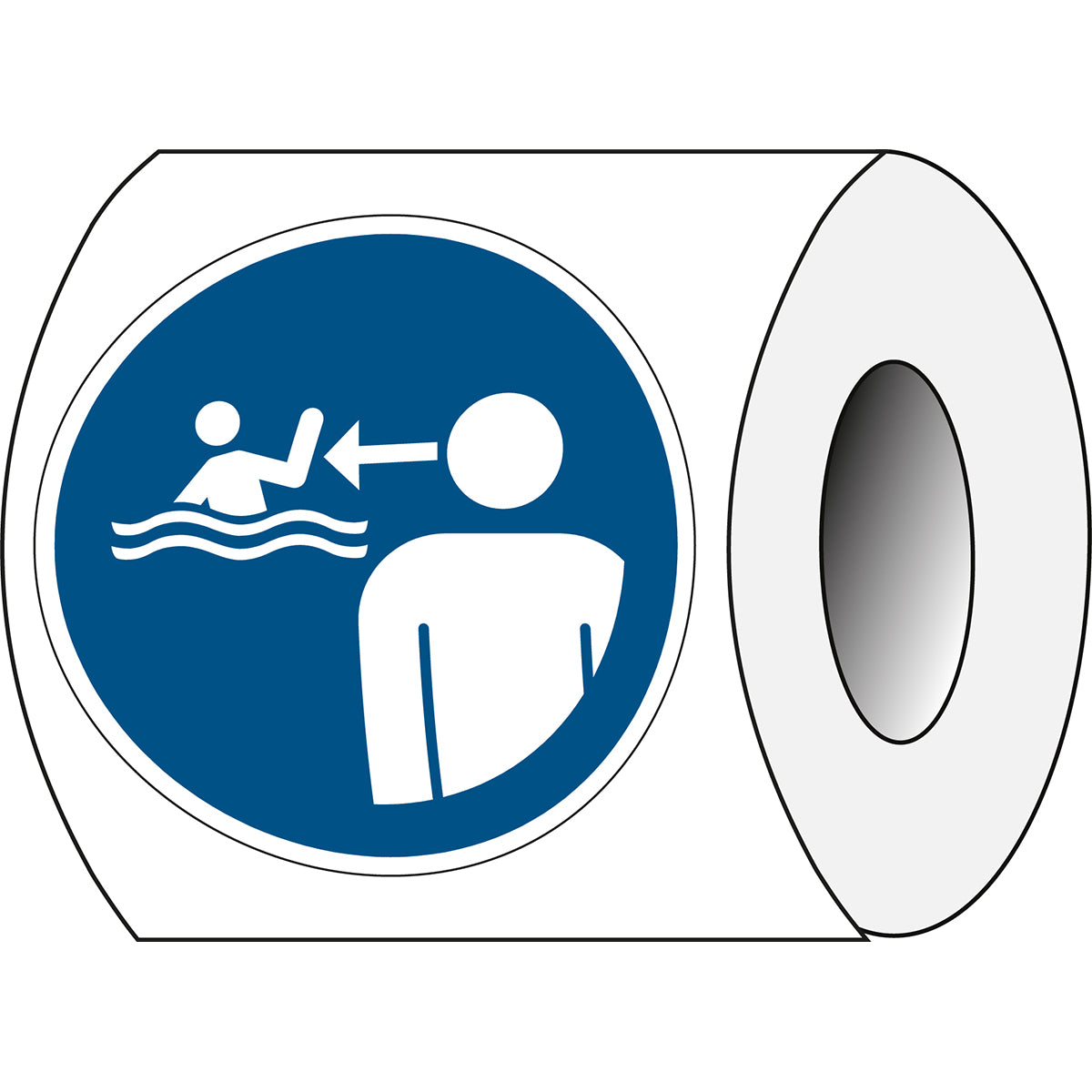 ISO-Sicherheitsschild – Kinder im Wasser beaufsichtigen