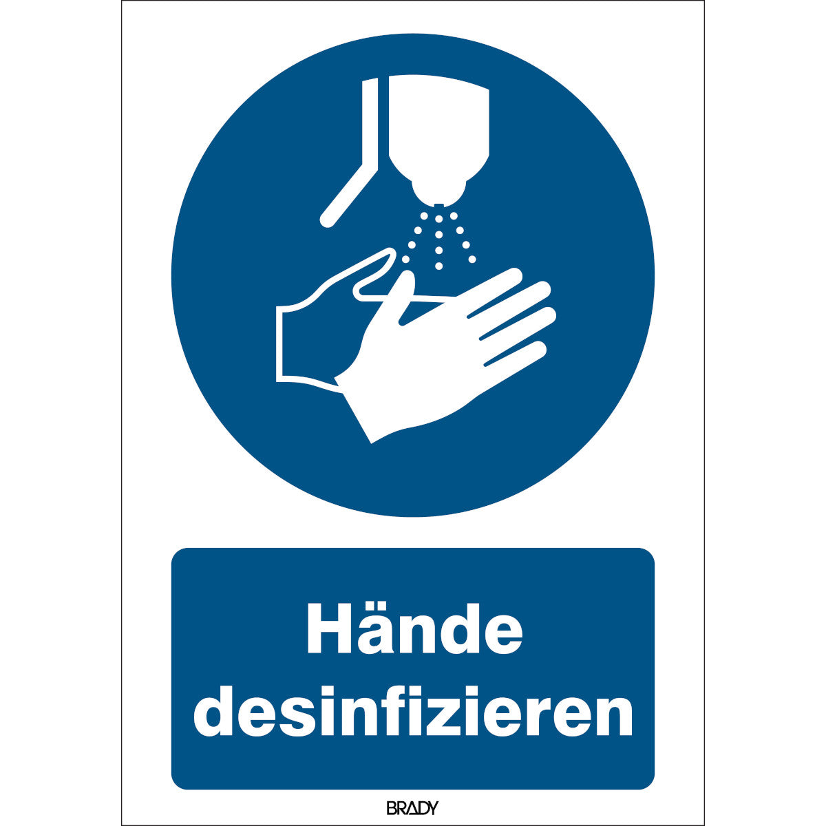 Signal de sécurité ISO - Désinfecter les mains