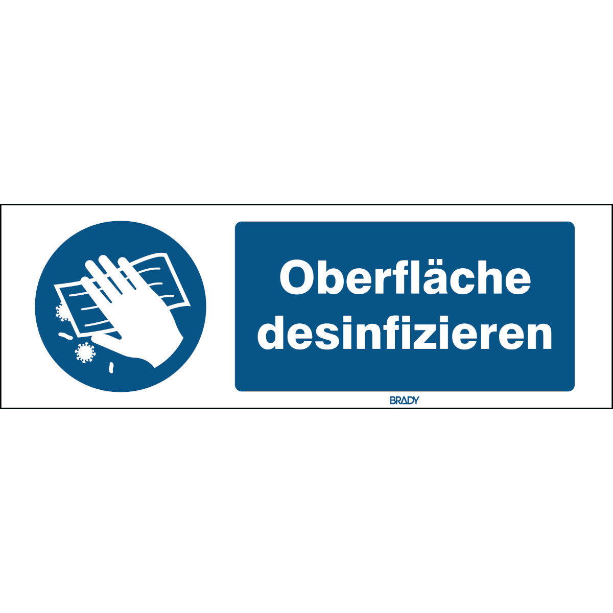 Signal de sécurité ISO - Désinfecter les surfaces